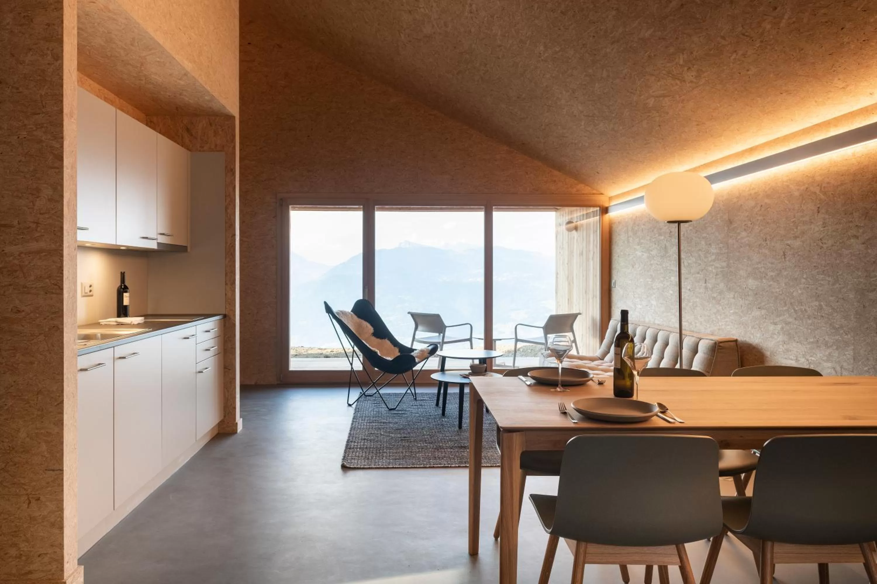 Living room in Whitepod Original