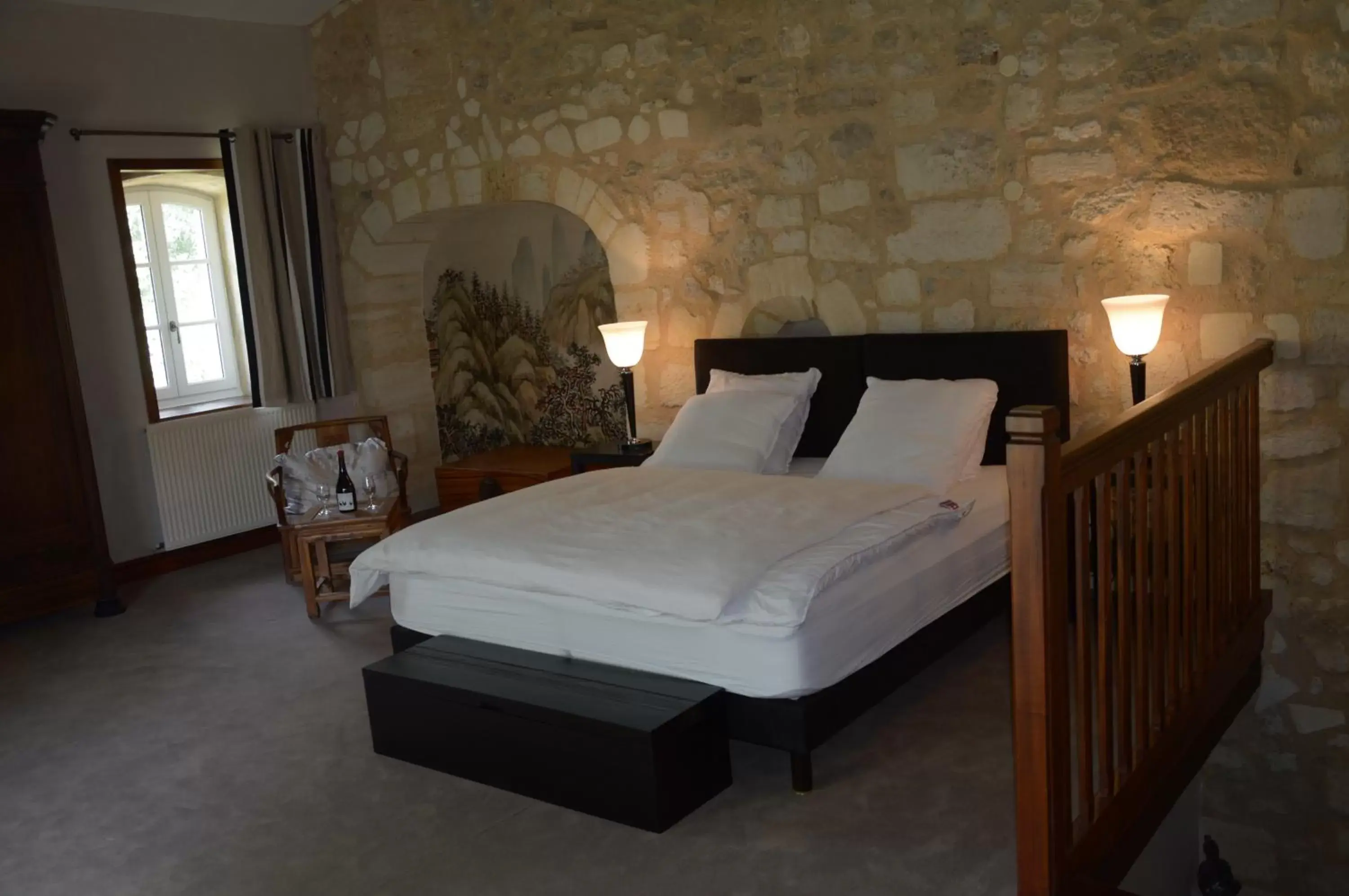 Bedroom, Bed in Chateau de la Vieille Chapelle