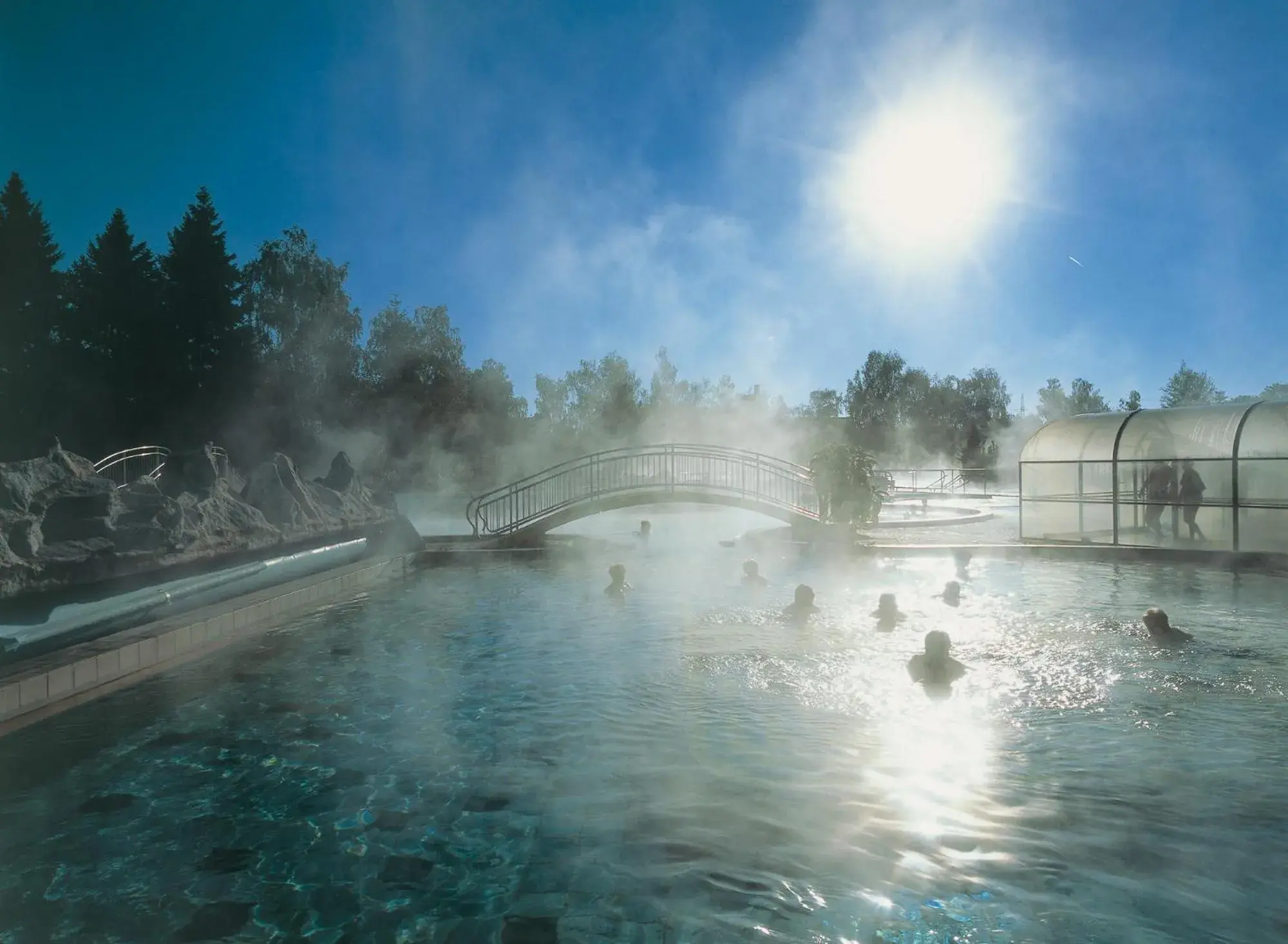 Open Air Bath in Johannesbad Thermalhotel Ludwig Thoma