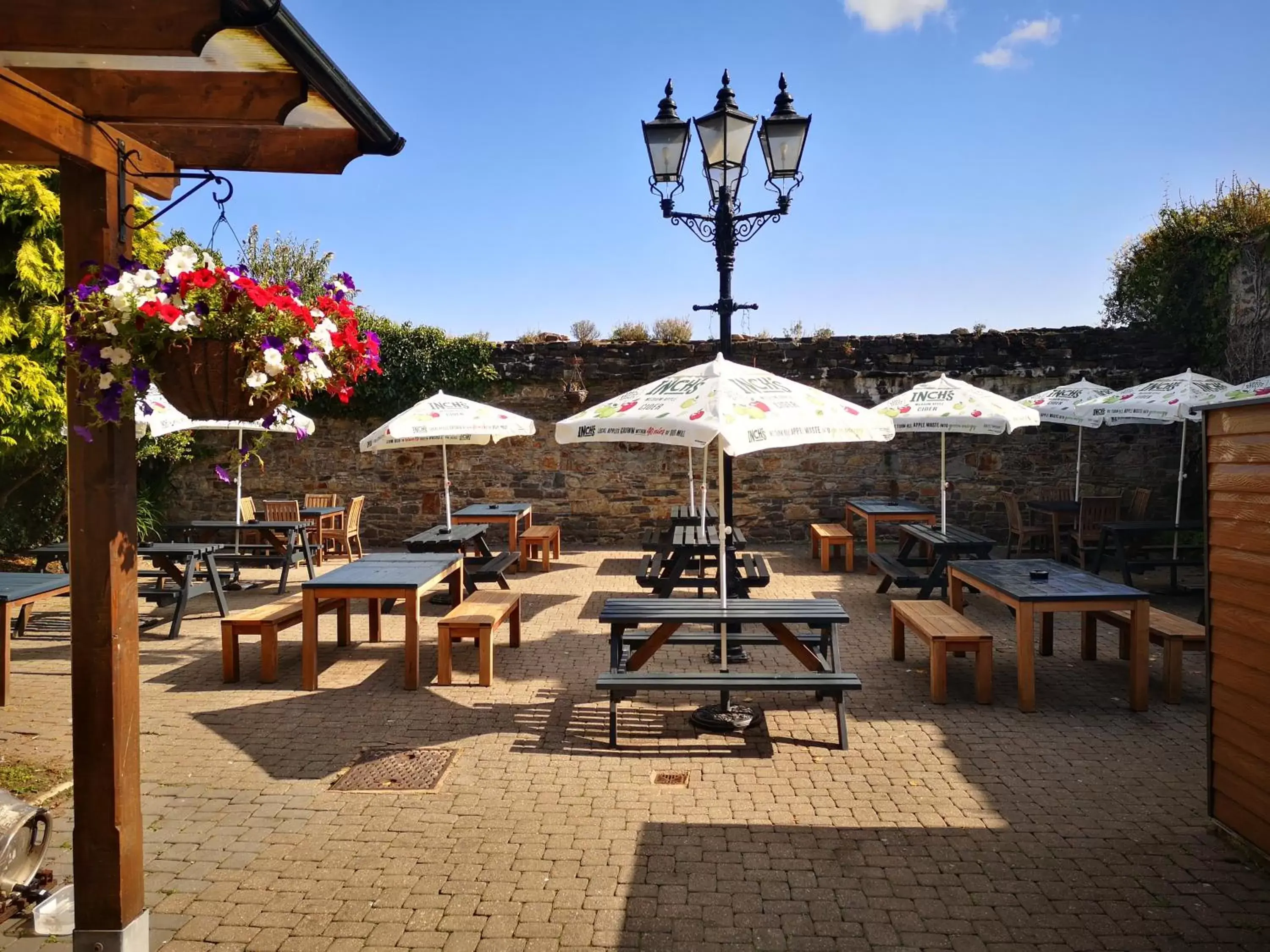 Patio in George & Dragon, Conwy