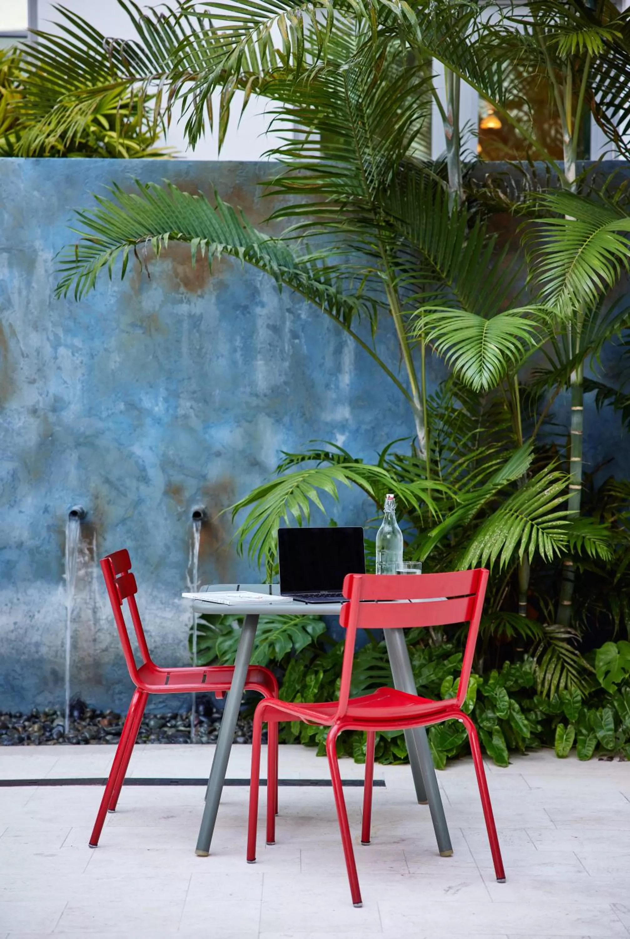 Inner courtyard view in The Betsy Hotel, South Beach