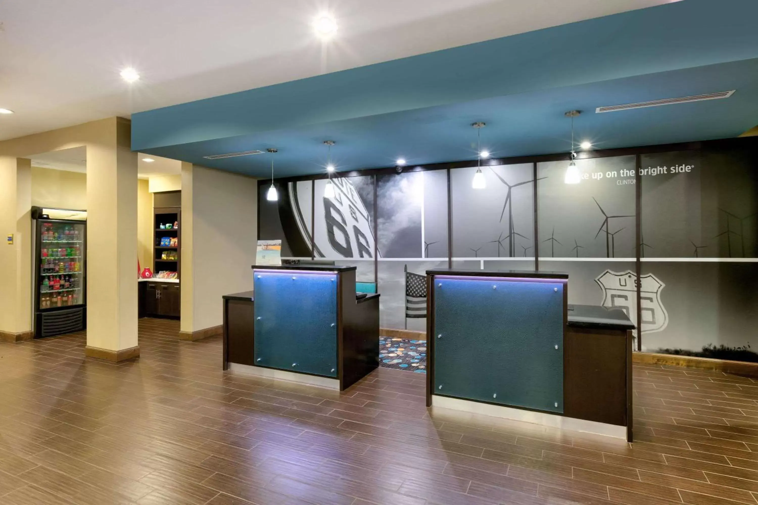 Lobby or reception in La Quinta by Wyndham Clinton Historic Route 66 Lobby or reception in La Quinta by Wyndham Clinton Historic Route 66