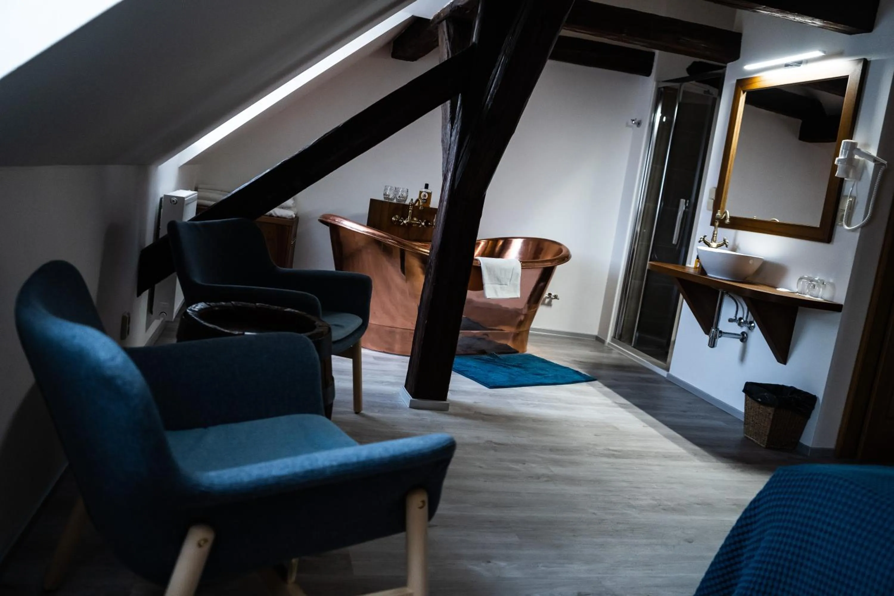 Seating area in U Medvidku-Brewery Hotel