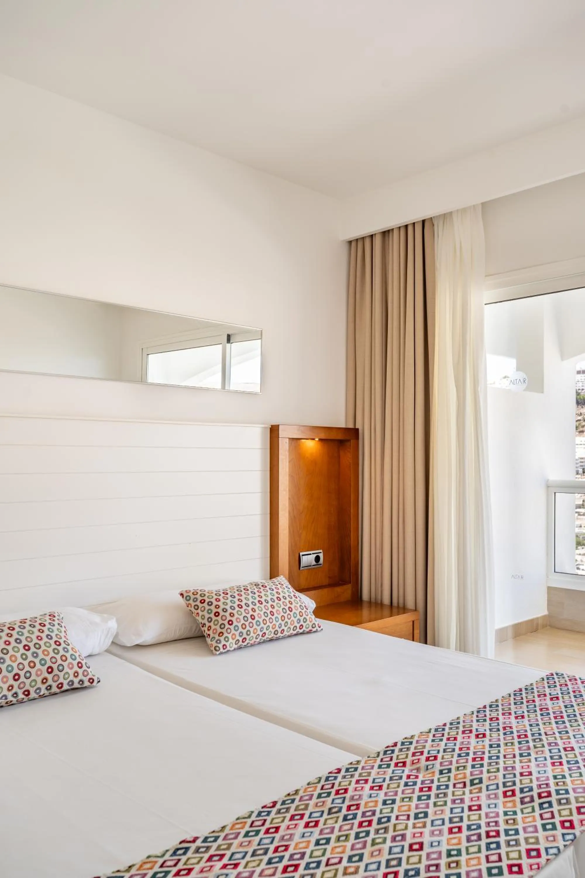 Bedroom, Bed in Apartamentos Cabau Altair