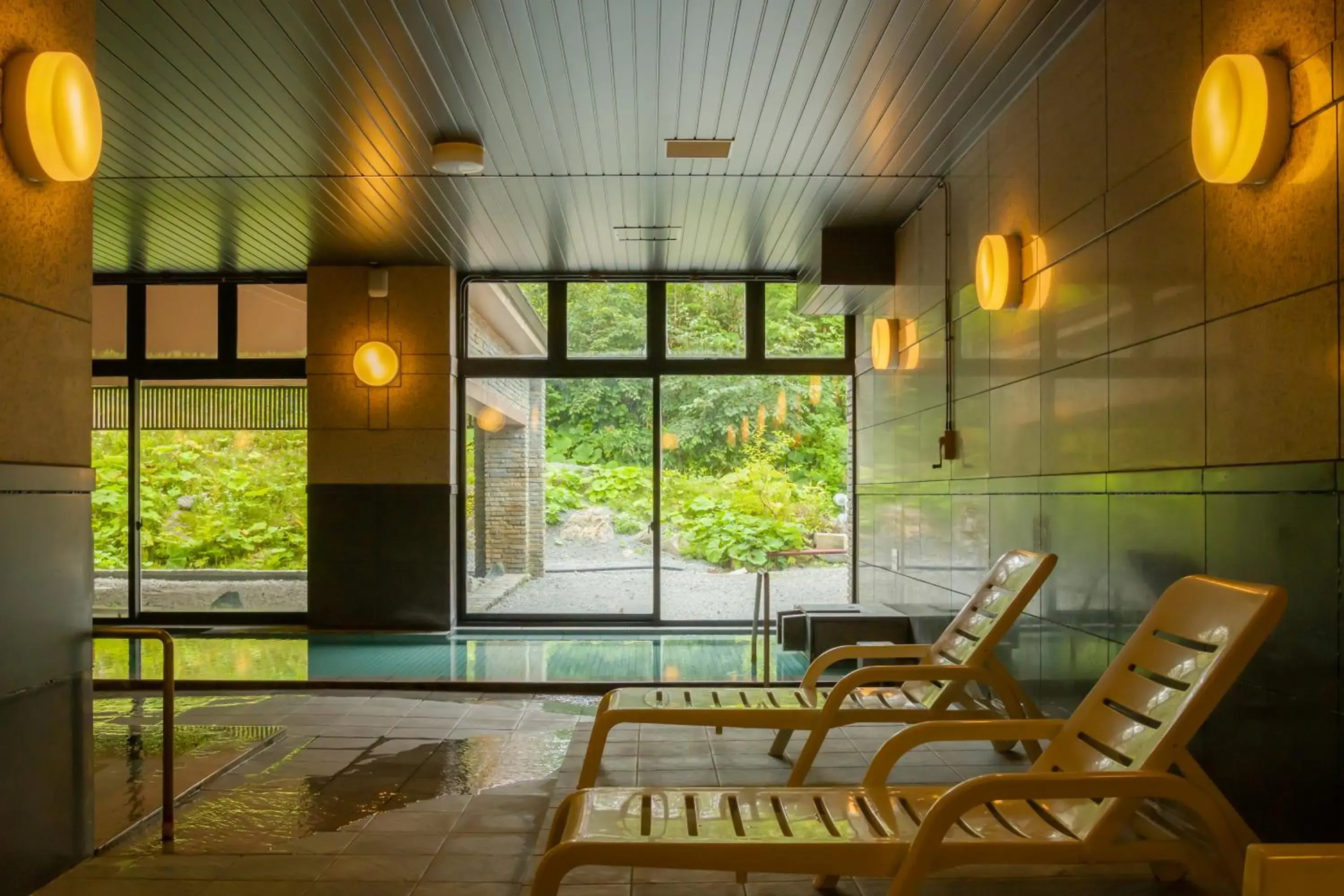 Hot Spring Bath in Asahidake Onsen Hotel Bear Monte