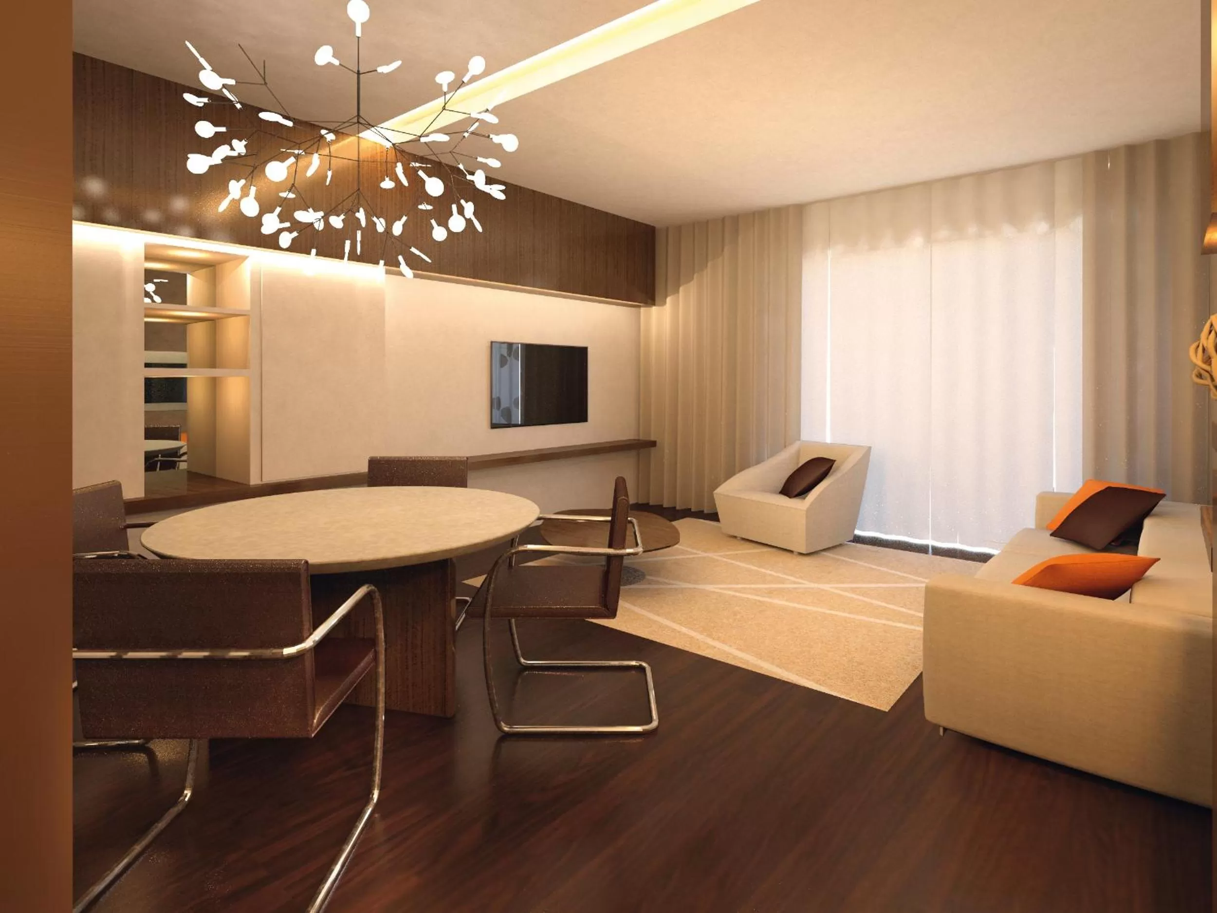 Living room in Mövenpick Hotel du Lac Tunis