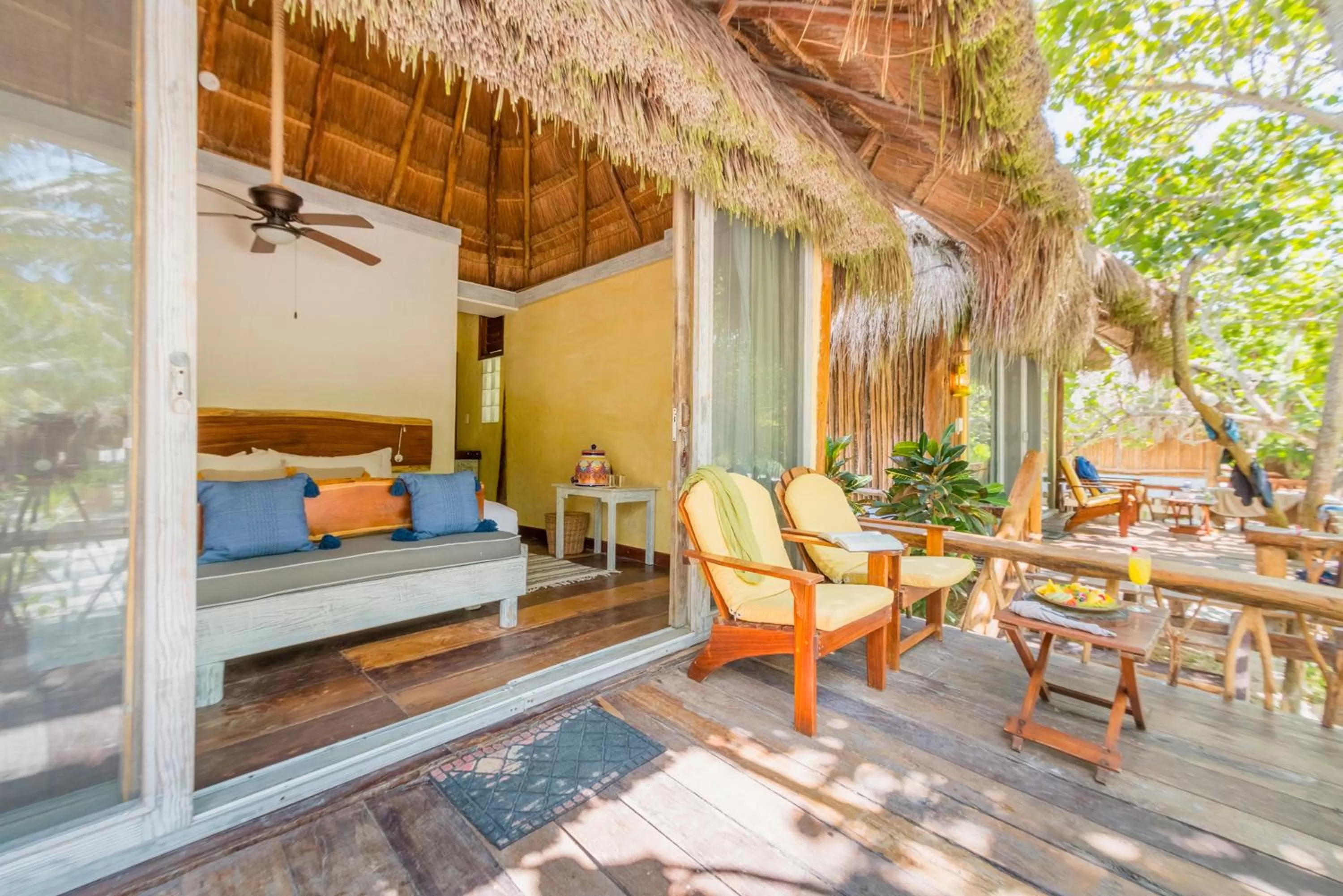 Balcony/Terrace in Villa Pescadores Tulum-Beachfront hotel by Ahau Collection