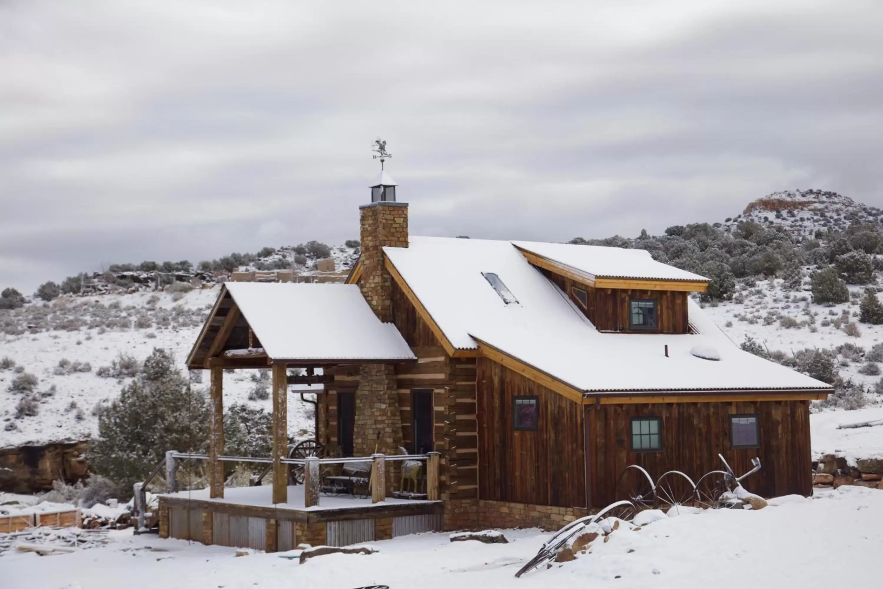 Balcony/Terrace, Winter in Canyon Of The Ancients Guest Ranch