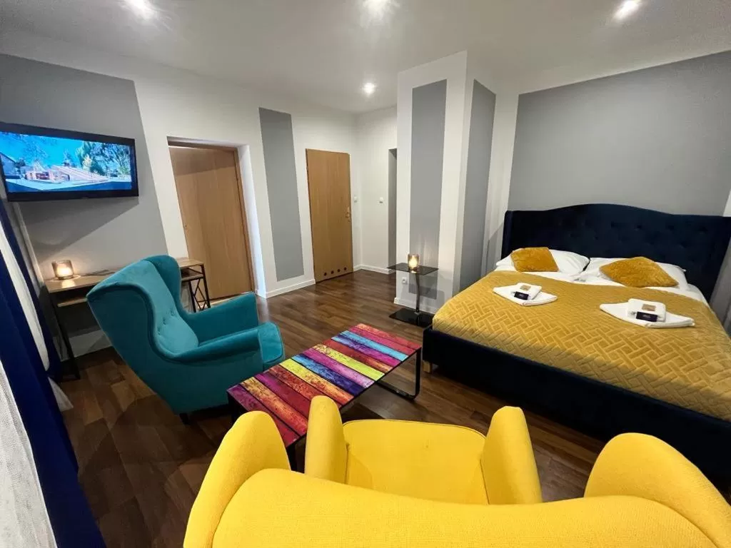 Photo of the whole room, Bed in Great Polonia Strzegom City Center