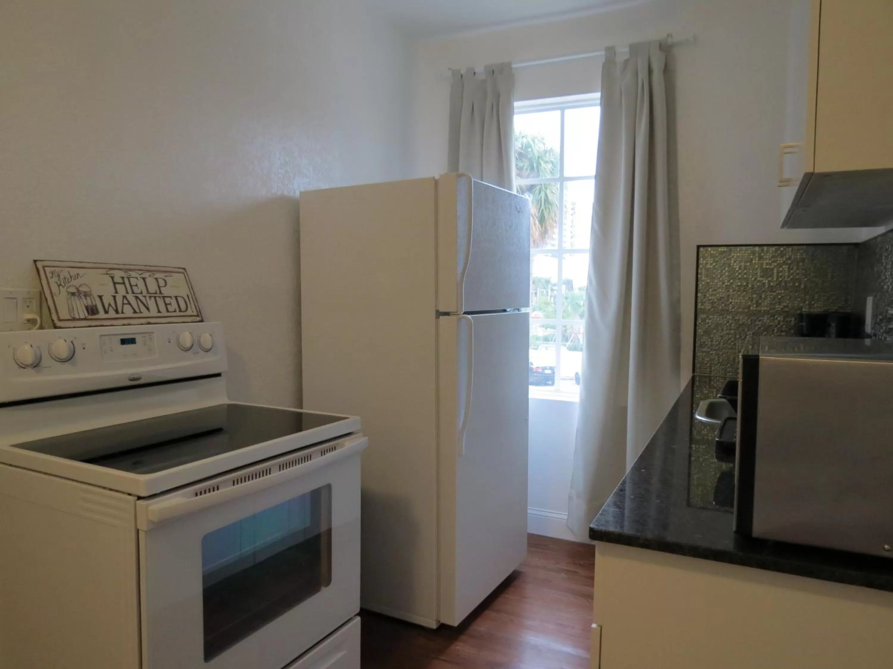 Kitchen or kitchenette in Harding Boutique Apartments