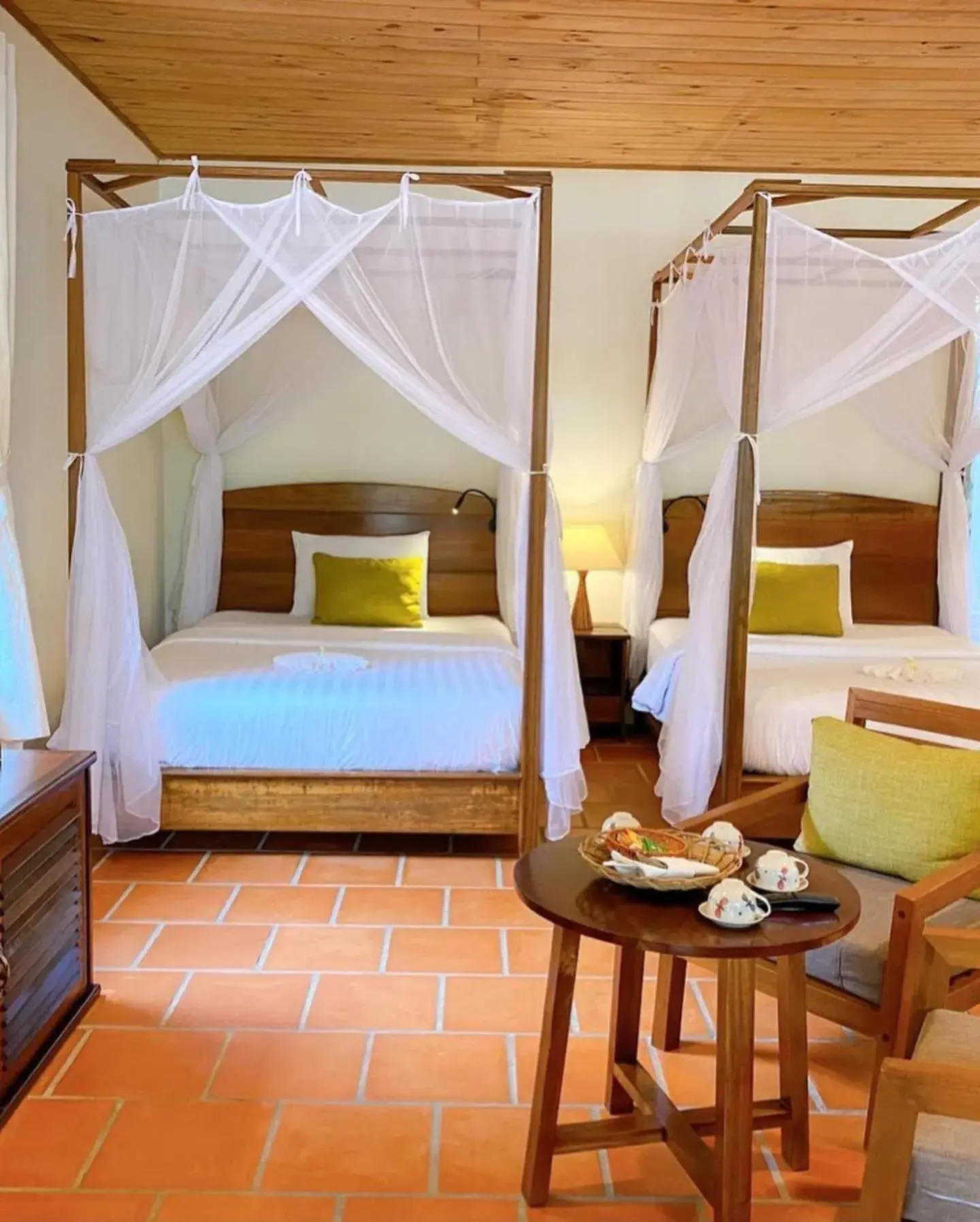 Living room, Bed in Thanh Kieu Beach Resort