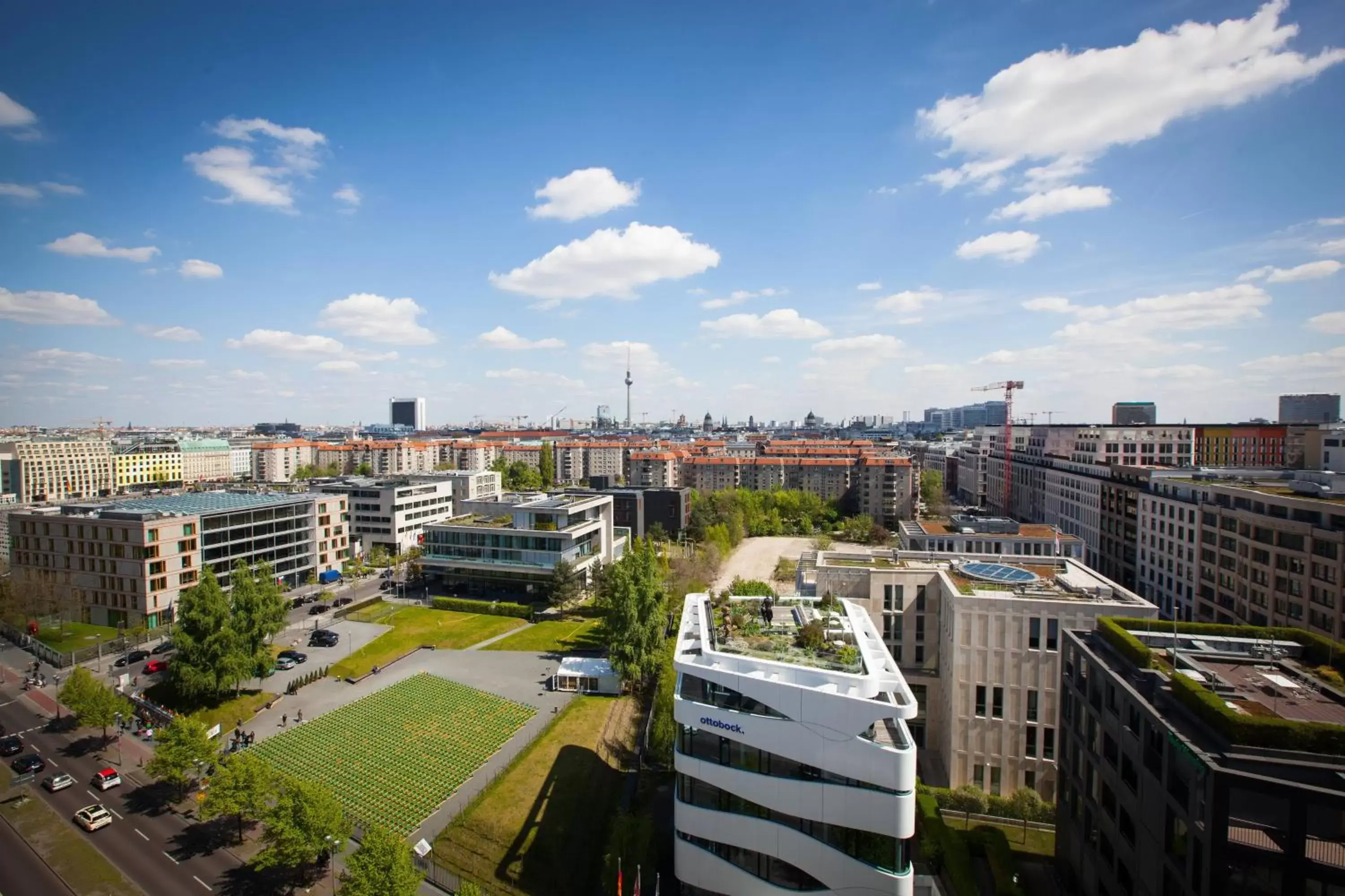 Property building in Berlin Marriott Hotel