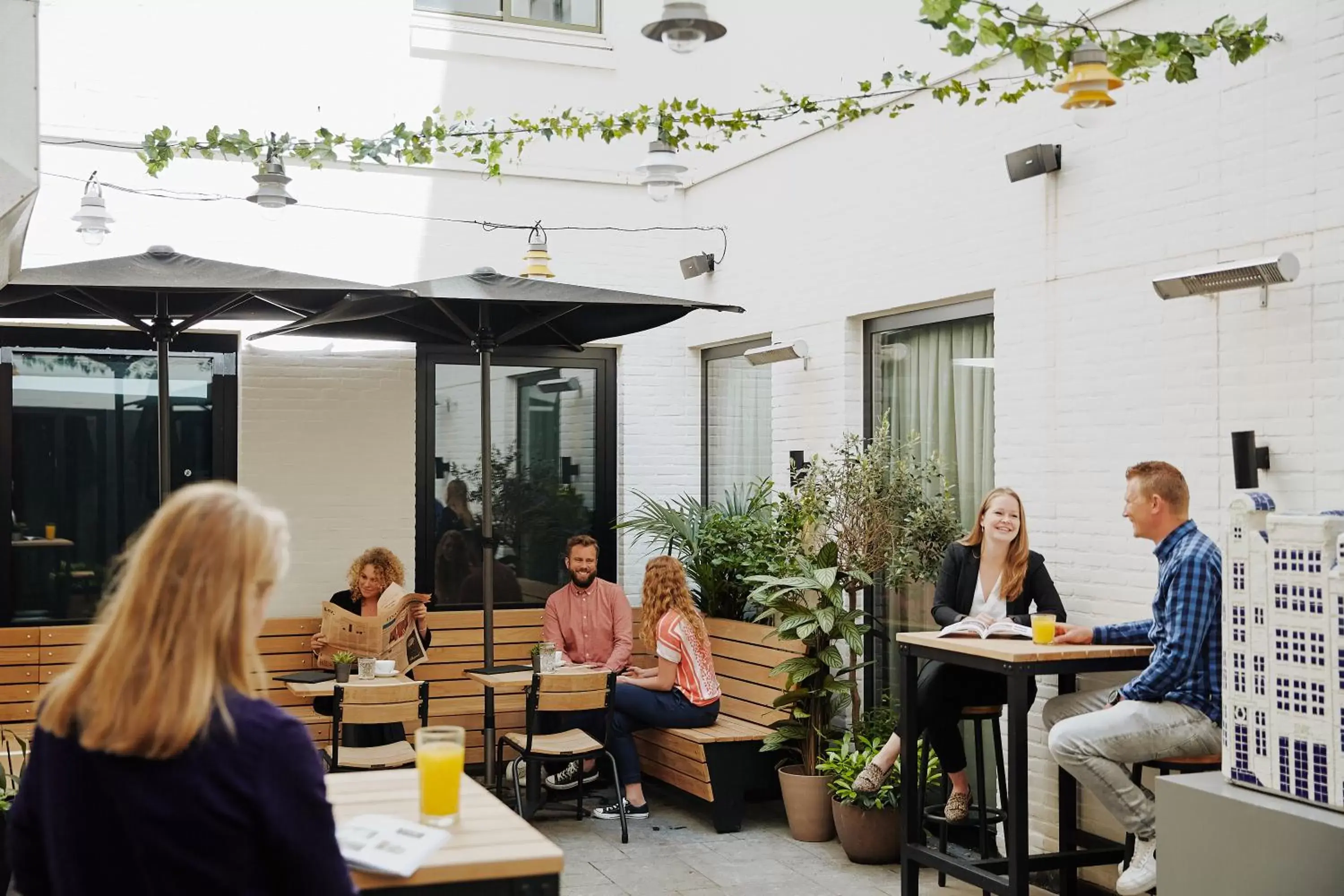 Patio in INK Hotel Amsterdam - MGallery