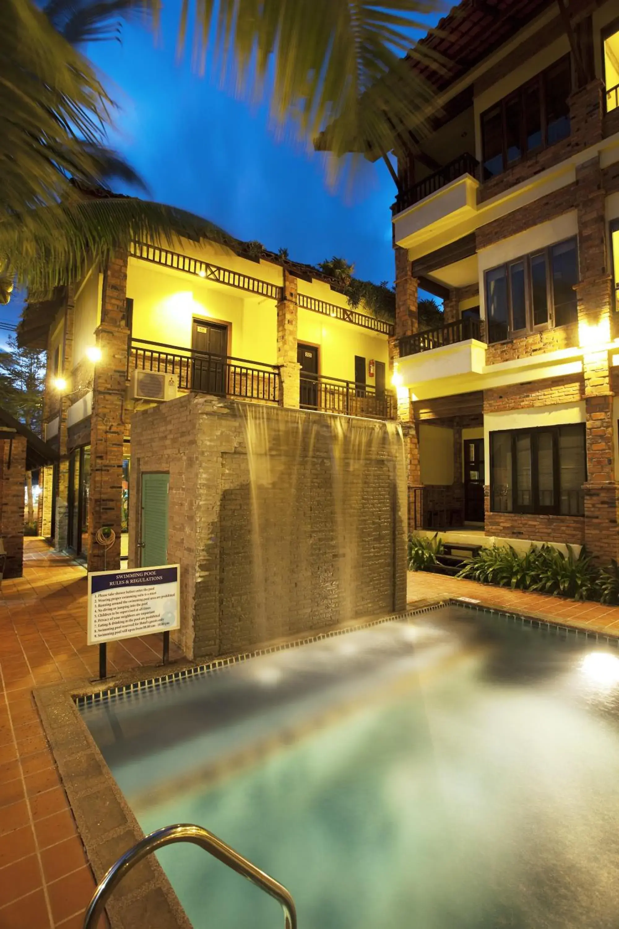 Swimming pool, Property Building in Motive Cottage Resort