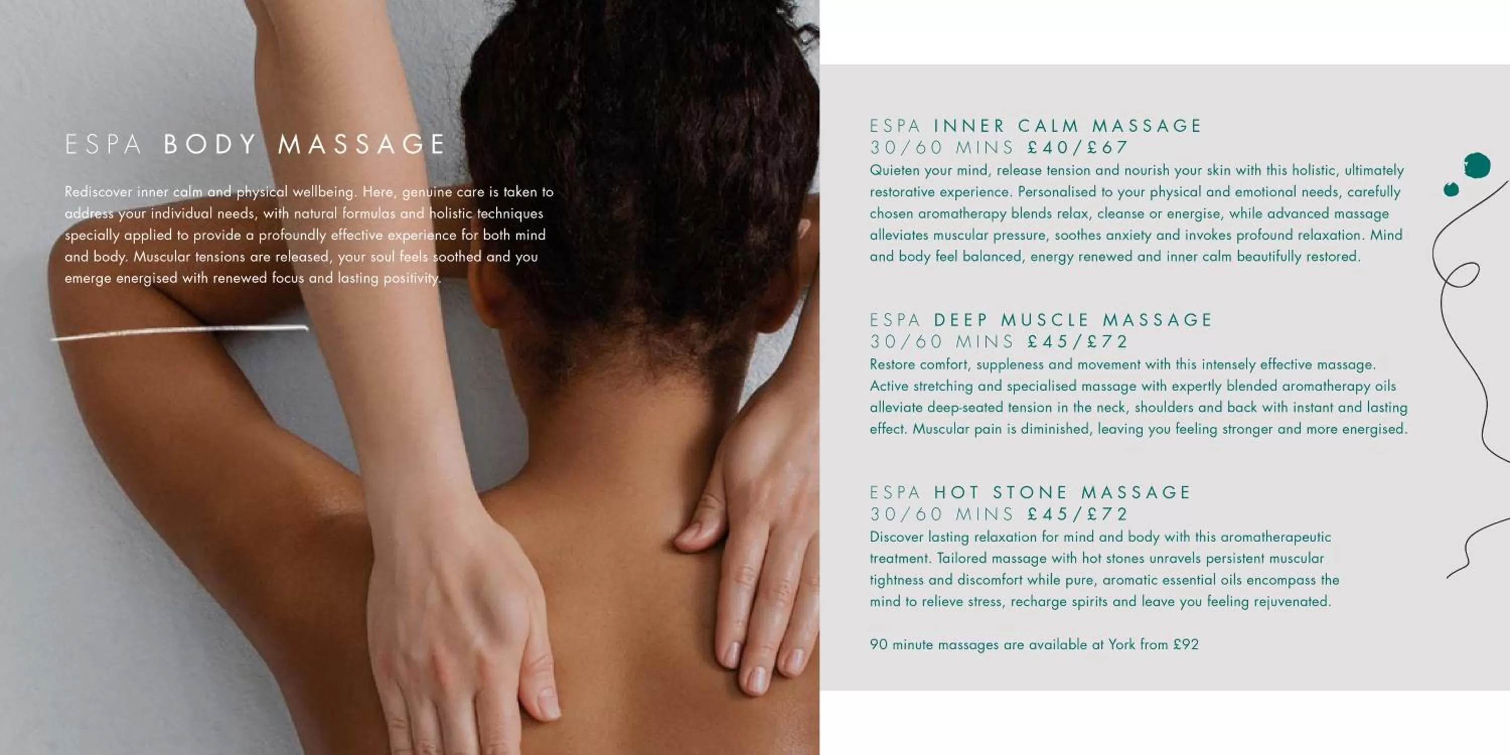 Spa and wellness centre/facilities in Malmaison Newcastle