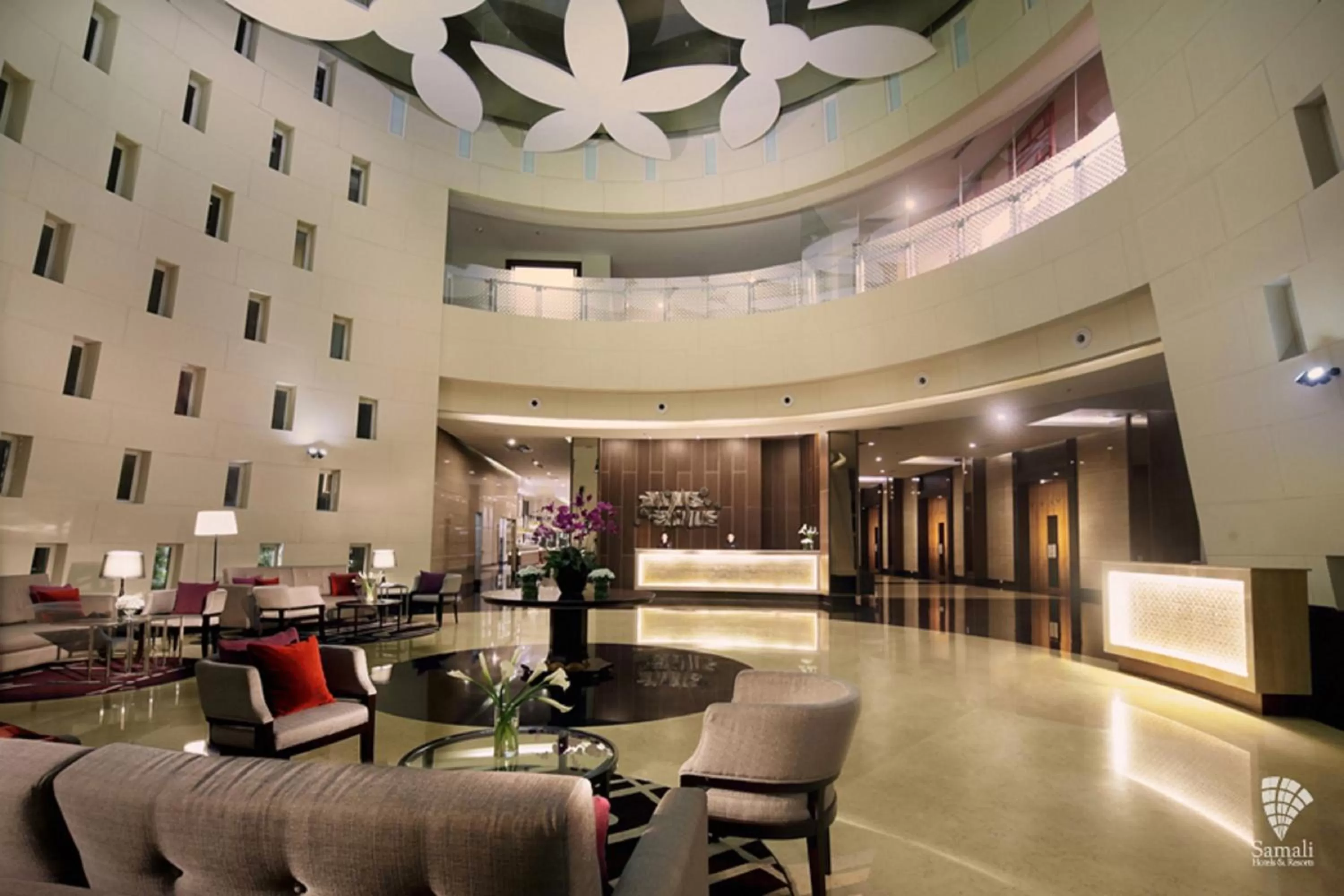 Lobby or reception in d'primahotel Tangerang