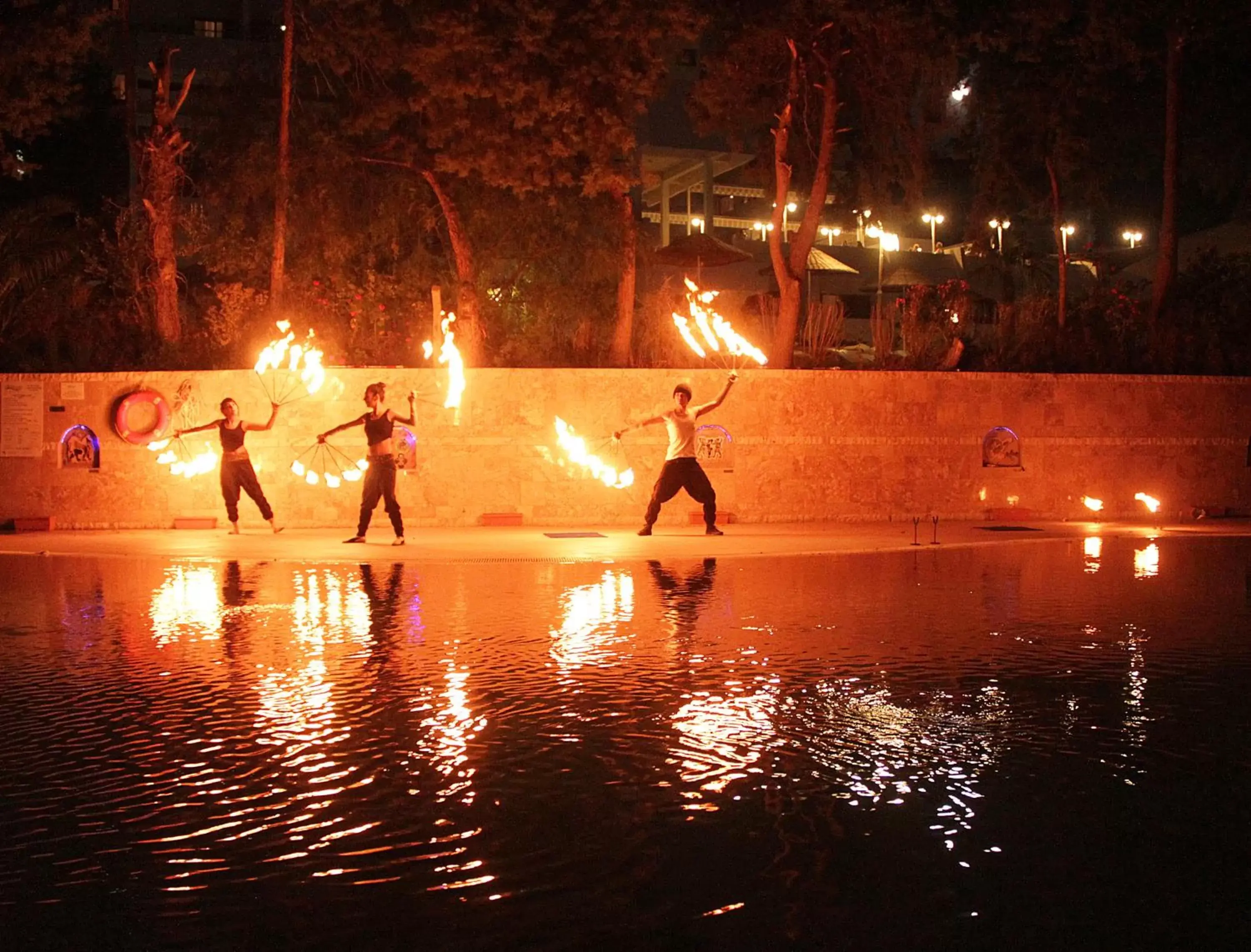 Evening entertainment, Swimming Pool in Arora Hotel