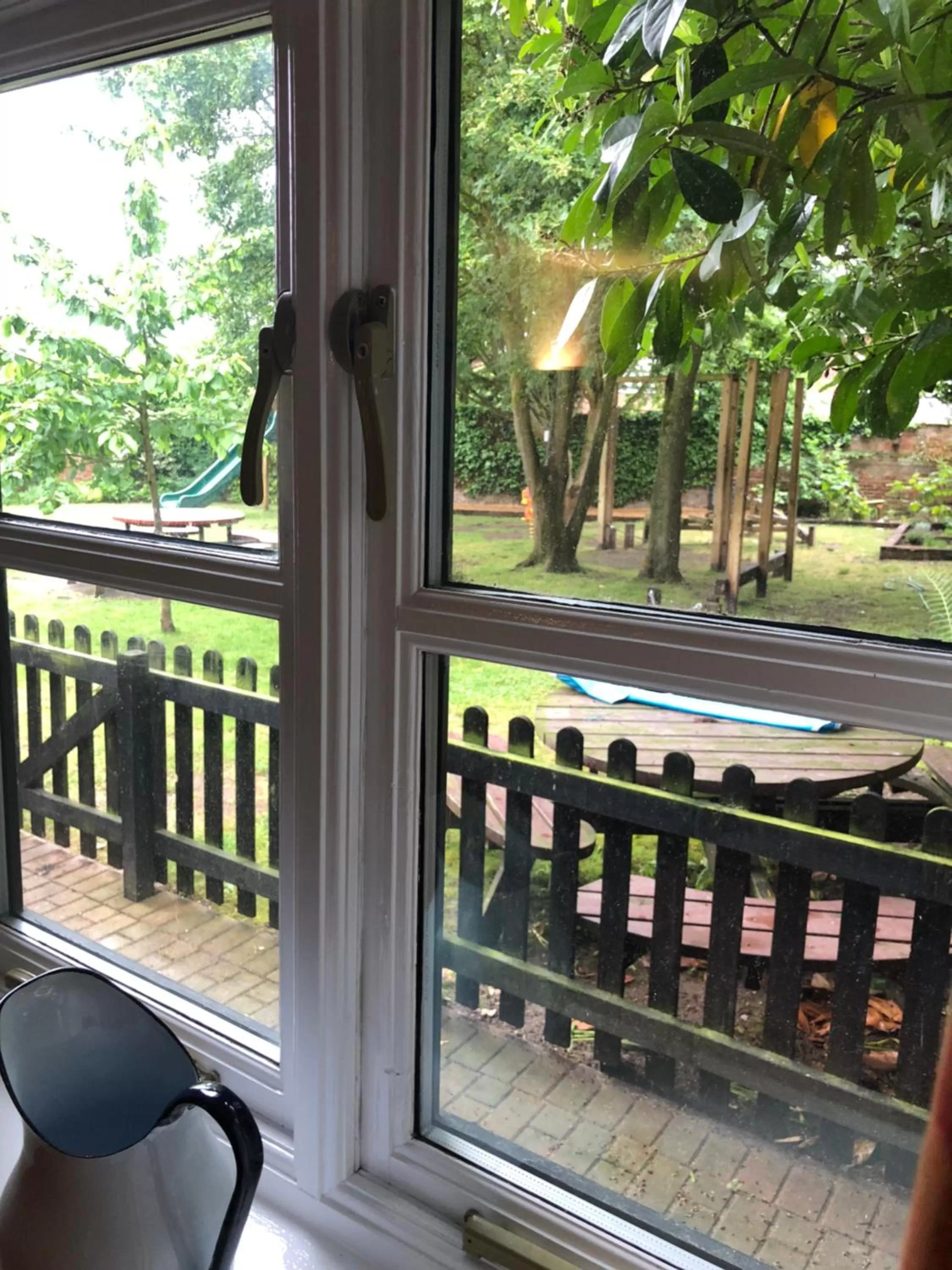 Garden view in The Cherry Tree