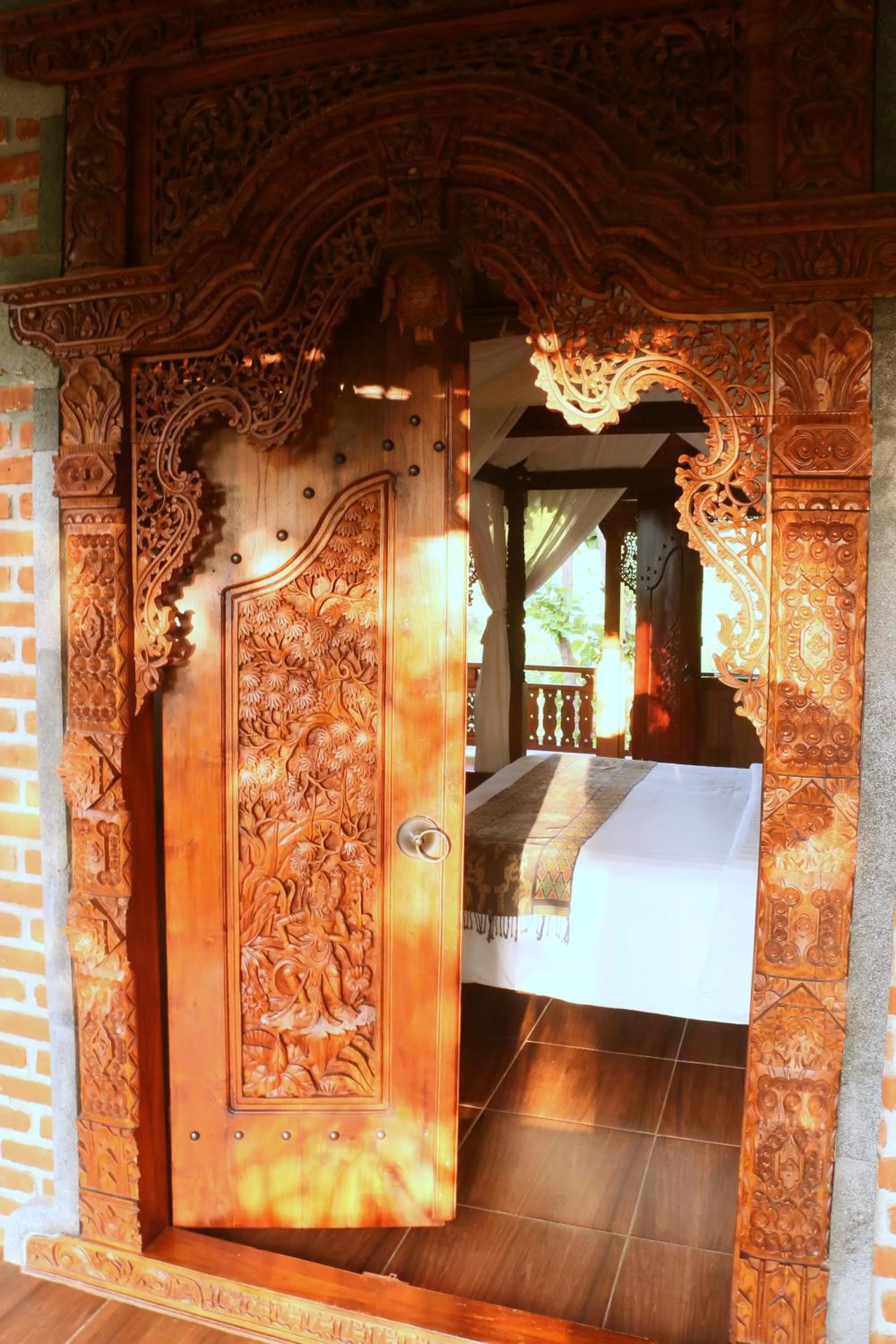 Bed in Shanti Natural Panorama View Hotel