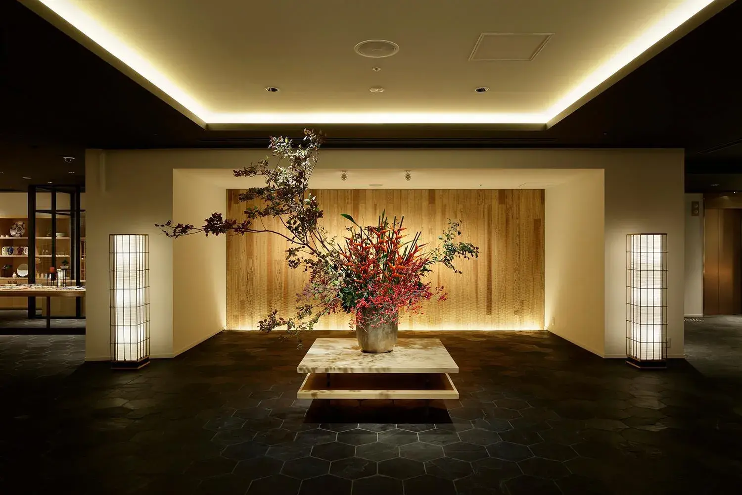 Lobby or reception in hotel kanra kyoto