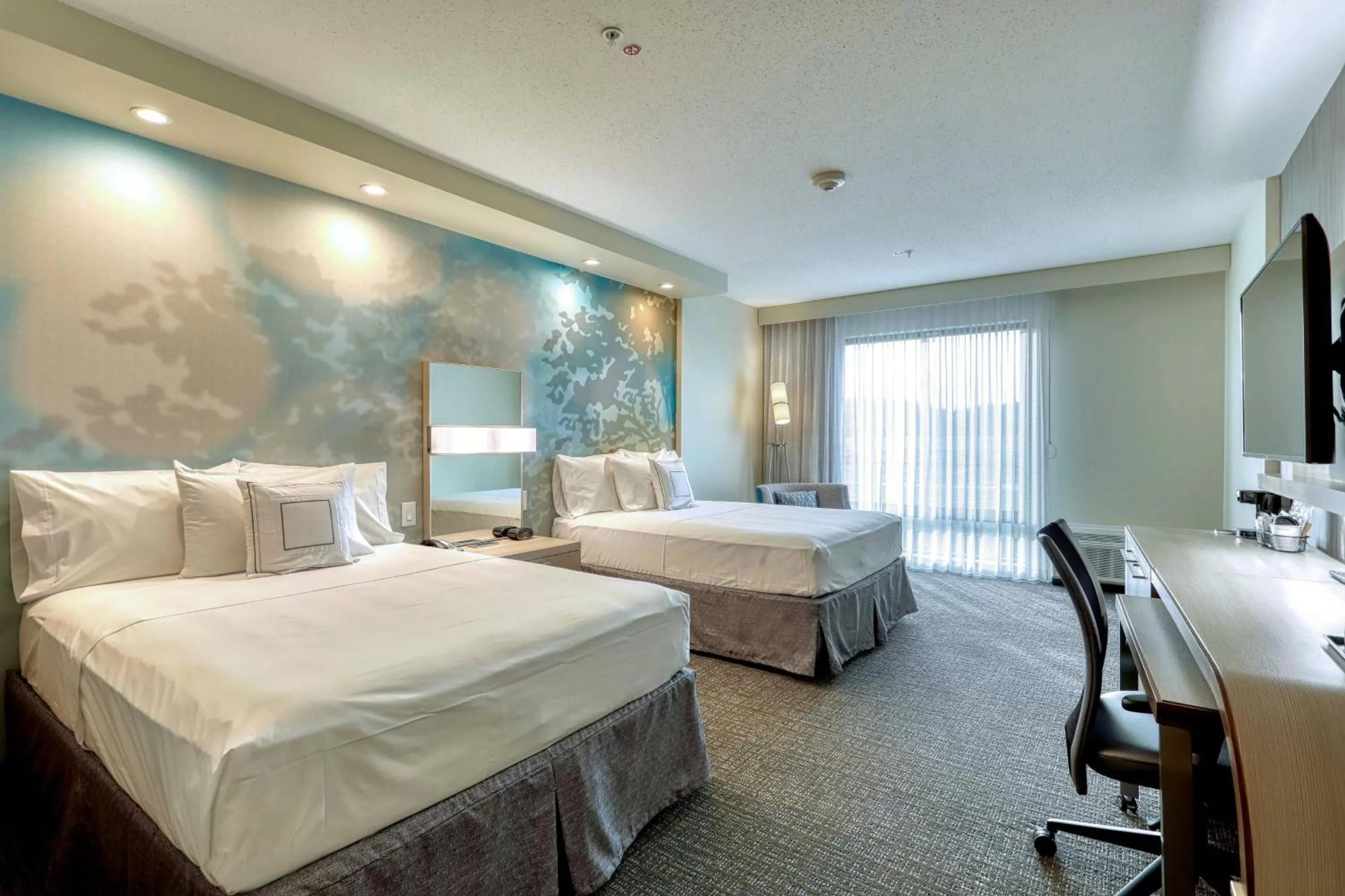 Queen Room with Two Queen Beds and Adapted Tub - Mobility Accessible in Courtyard by Marriott Southington