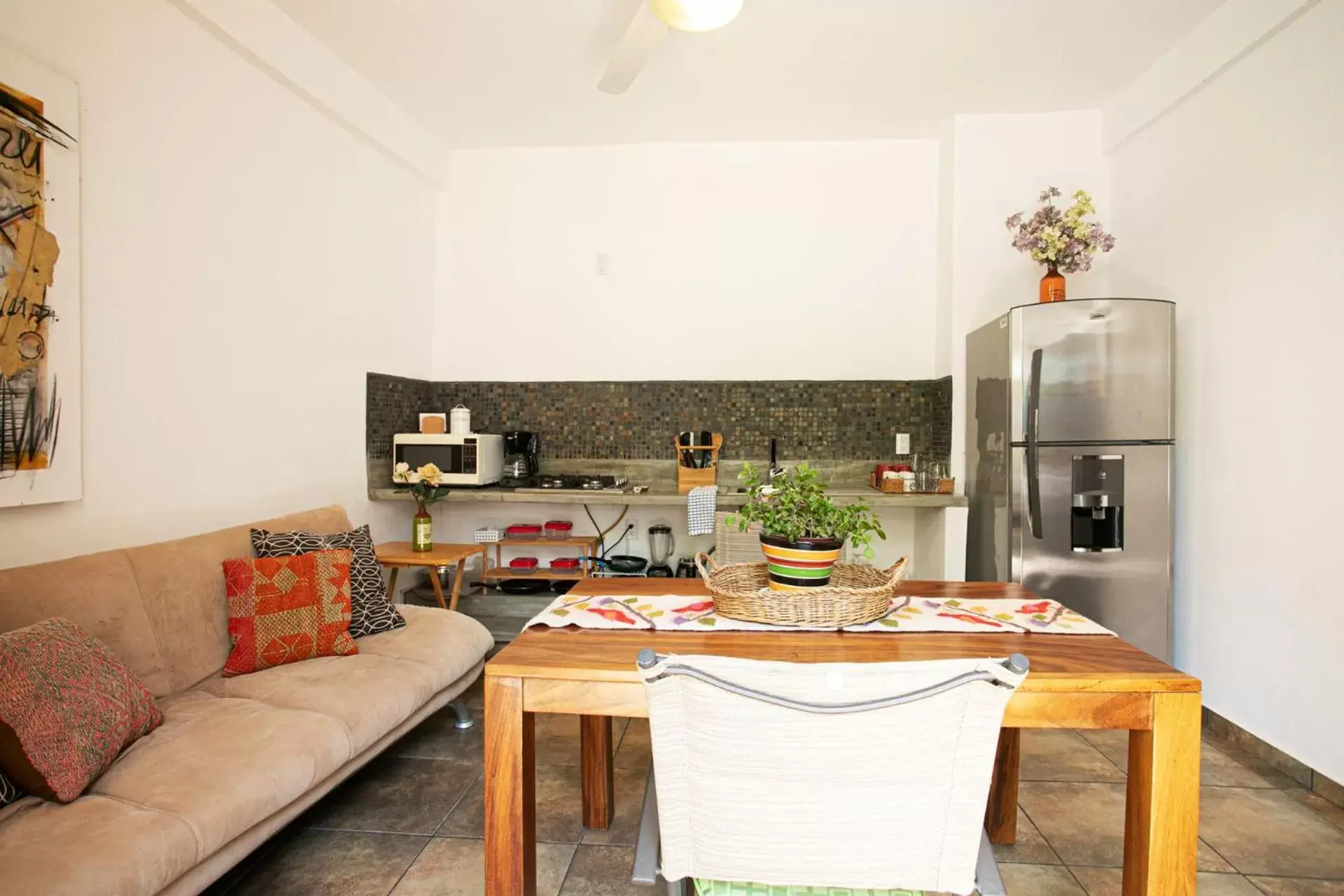 Kitchen or kitchenette, Dining Area in Casitas Miramar Puerto Vallarta Malecón