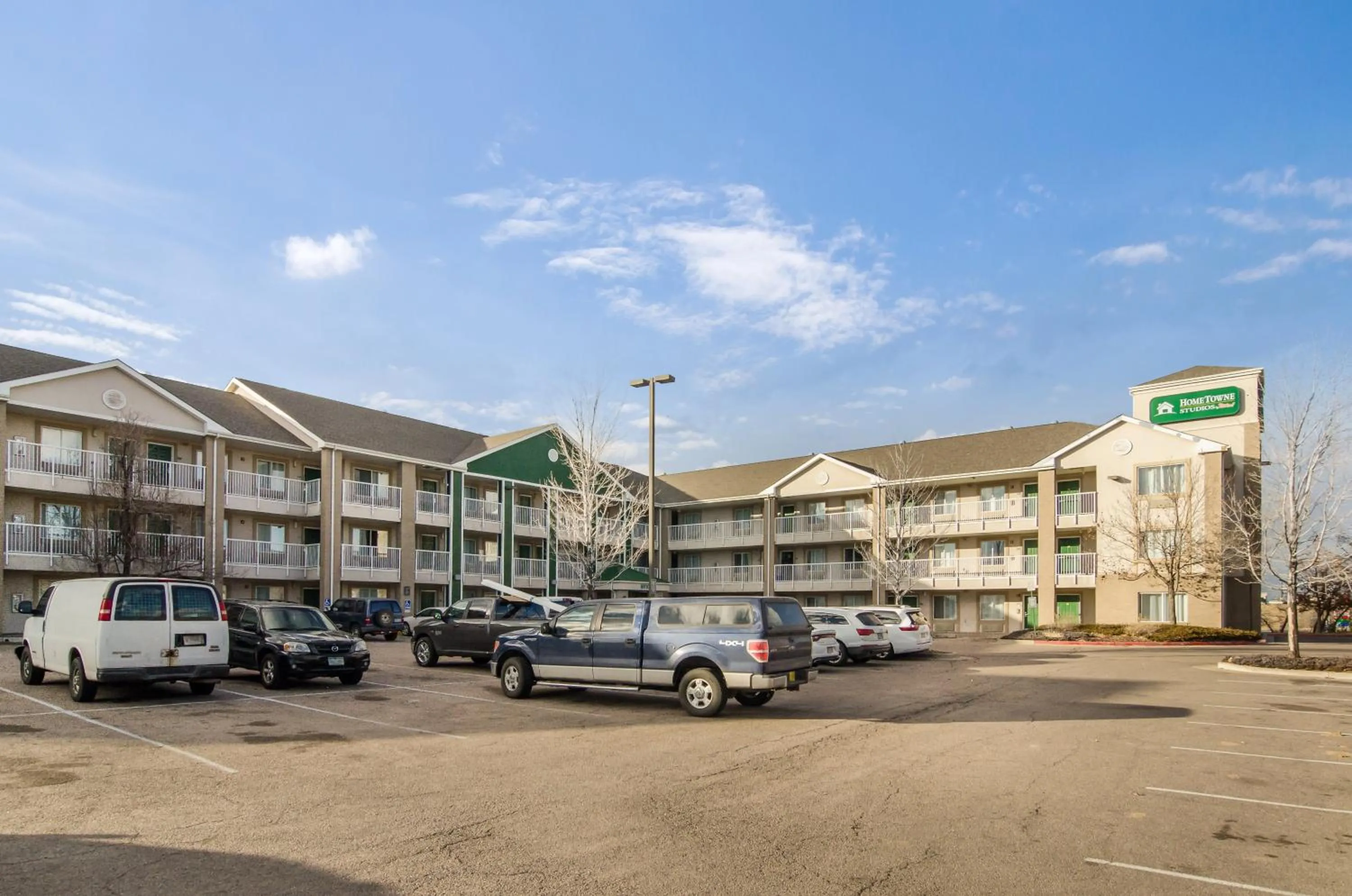 Property building in HomeTowne Studios by Red Roof Denver - Airport/Aurora