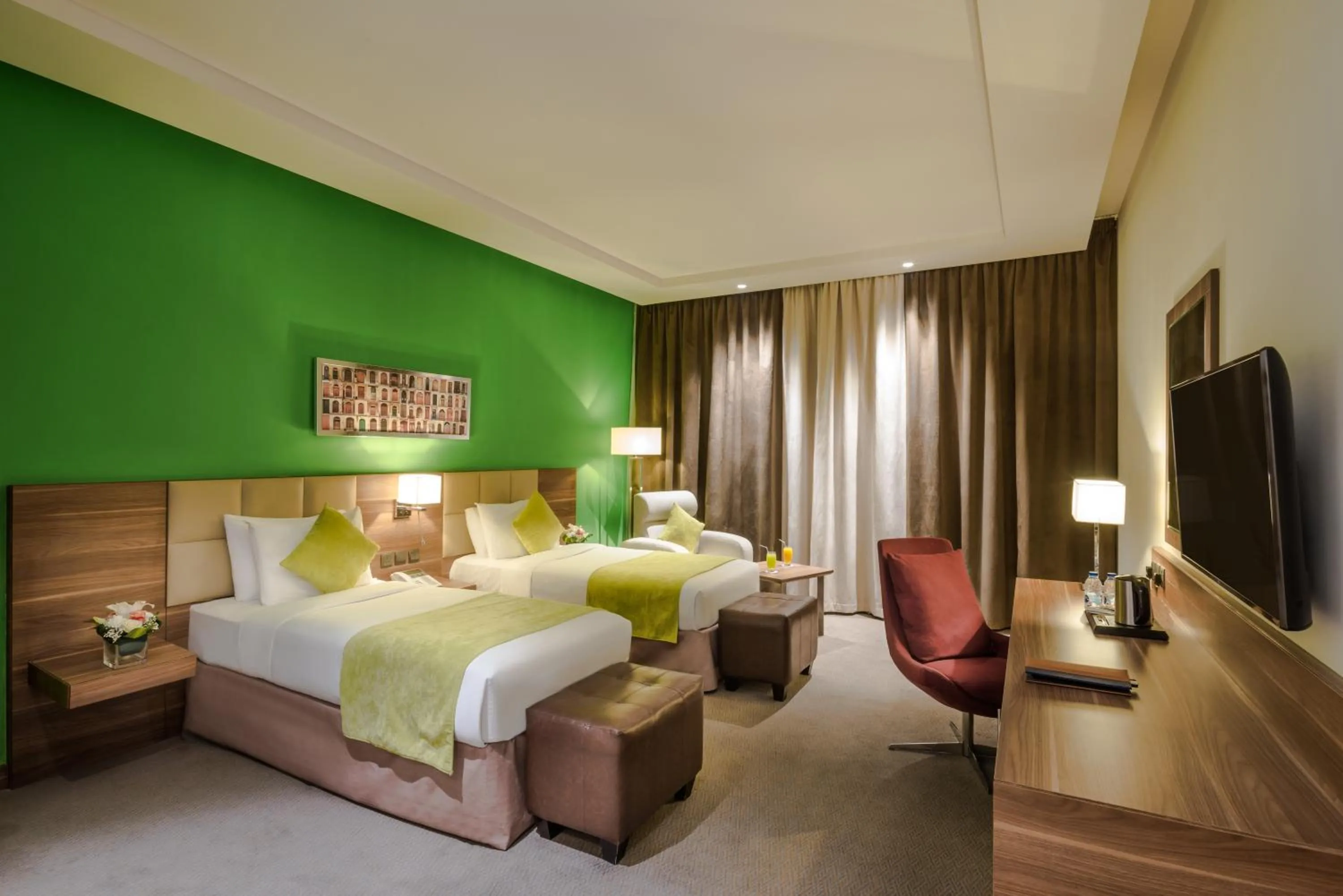 Photo of the whole room, Bed in Mena Hotel Tabuk