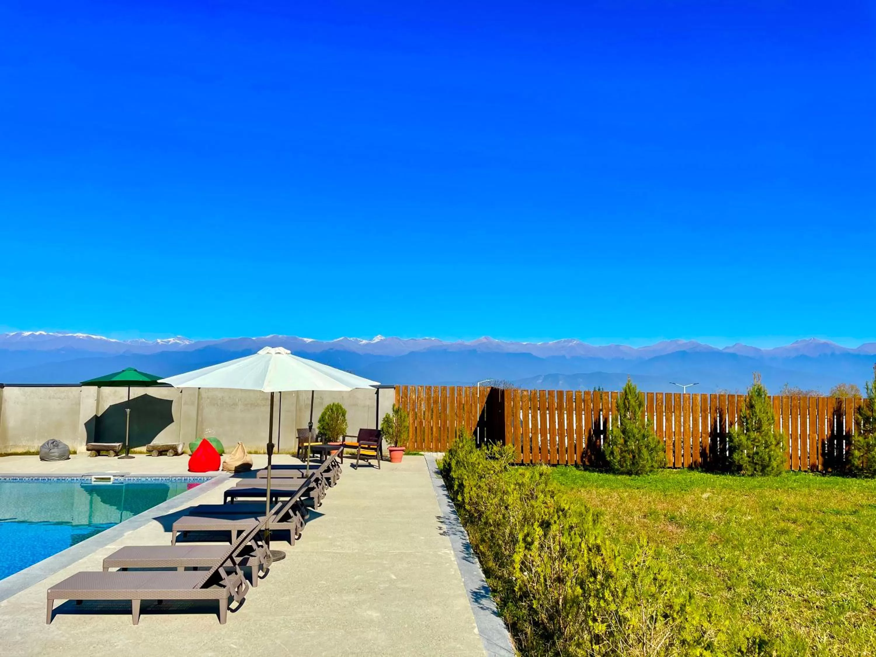 Mountain view in The Wine Hotel Telavi