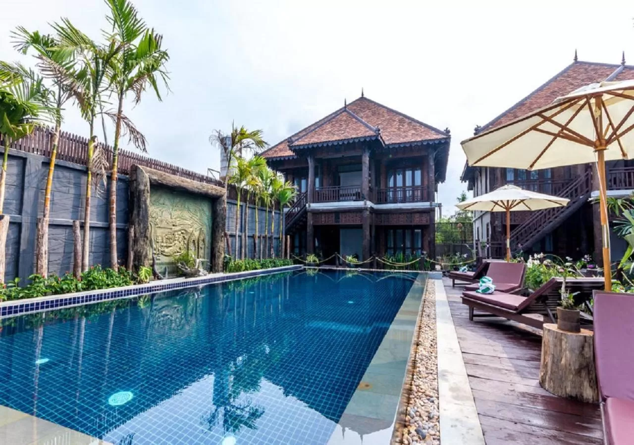 Pool view in Java Wooden Villa & Residence