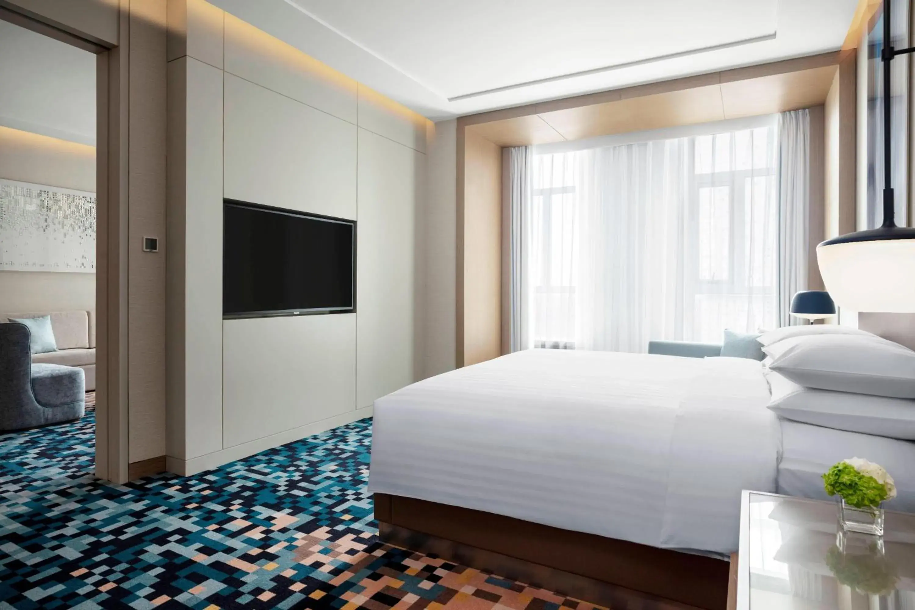 Bedroom, Bed in Courtyard by Marriott Shanghai Minhang