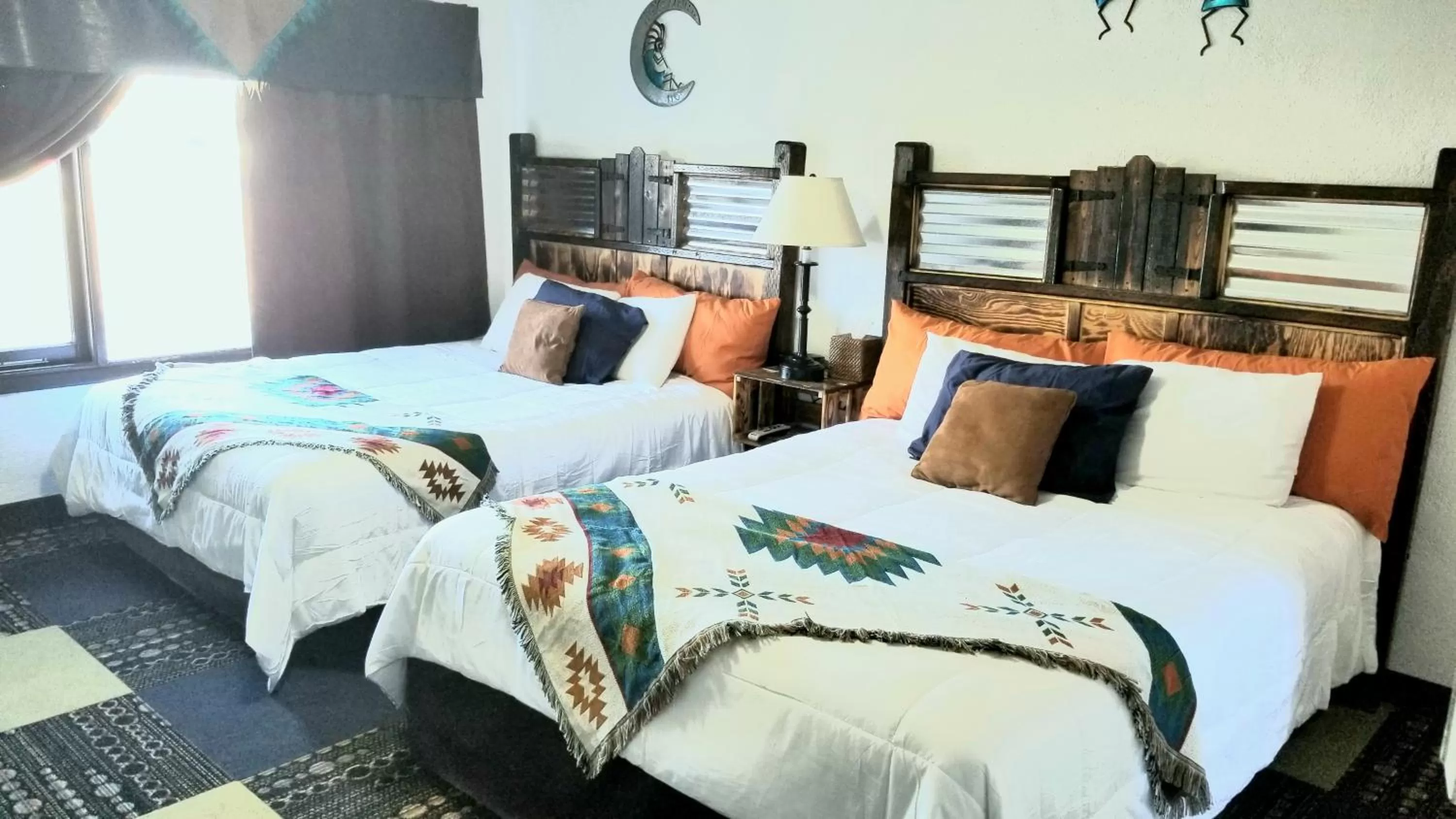 Bed in Adobe Sands Motel