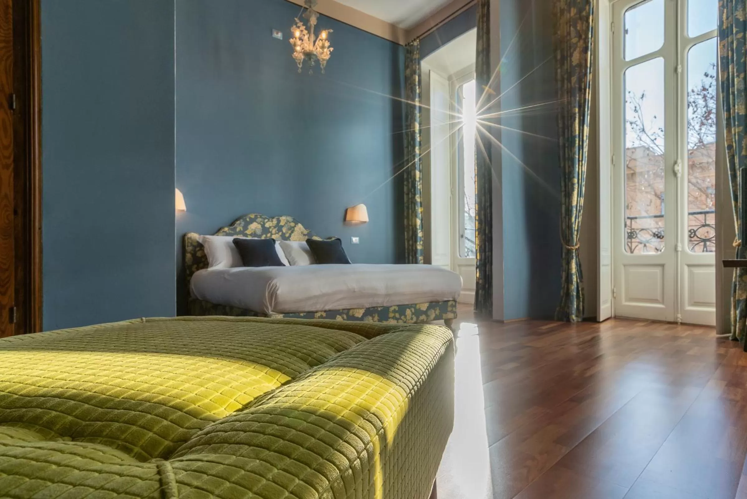 Bed in Bellezza Suites