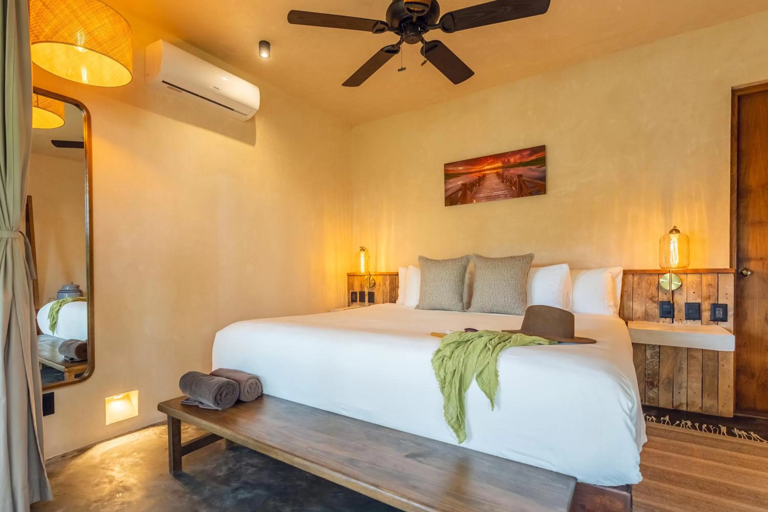 Bed in Casa Ganesh Tulum-Beachfront hotel by Ahau Collection