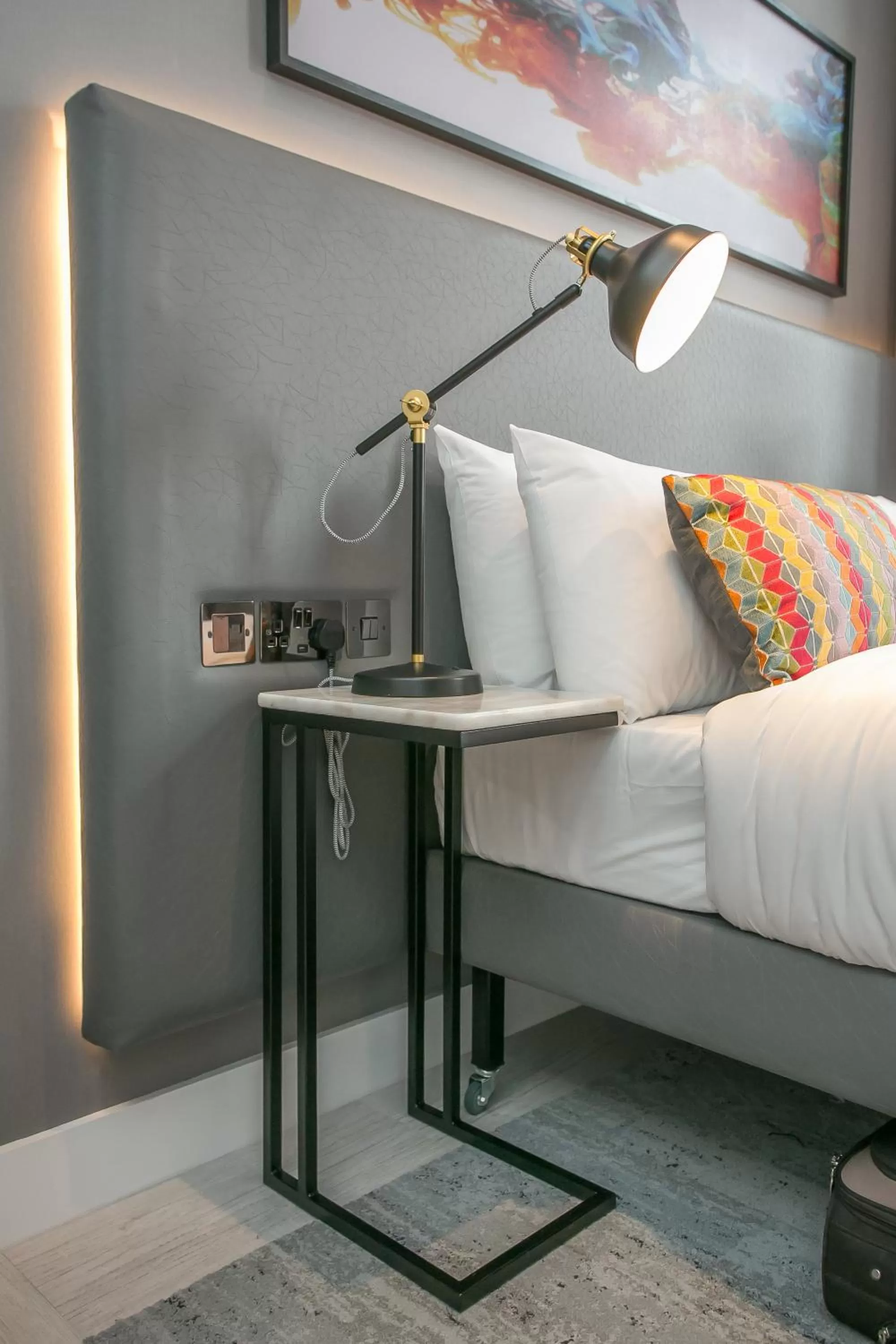 Bedroom, Seating Area in Grafton Street Studios by City Break Apartments