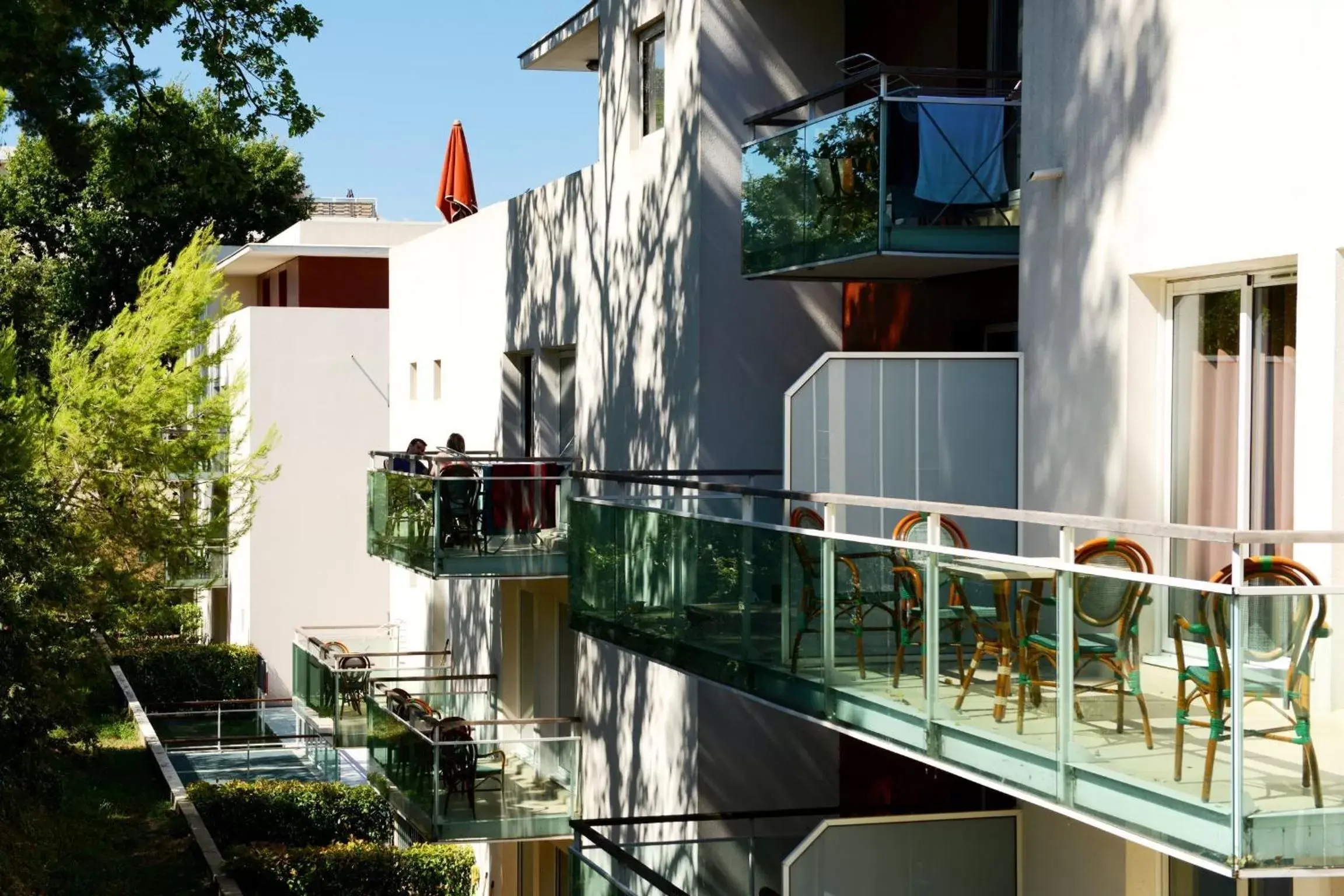 Property building in Appart Hotel Odalys City Antibes Olympe Property building in Appart Hotel Odalys City Antibes Olympe