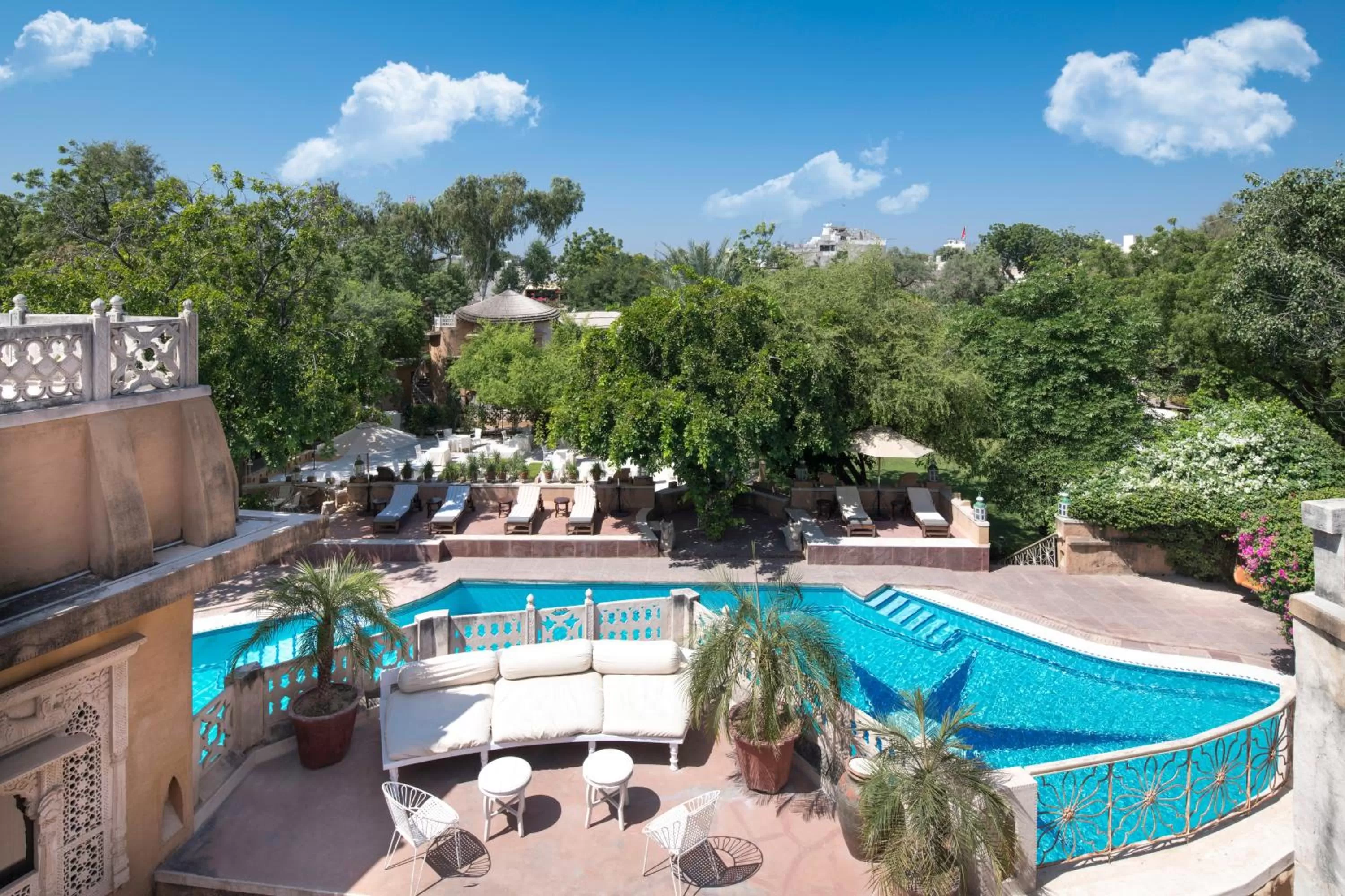 Swimming pool in Ajit Bhawan - A Palace Resort