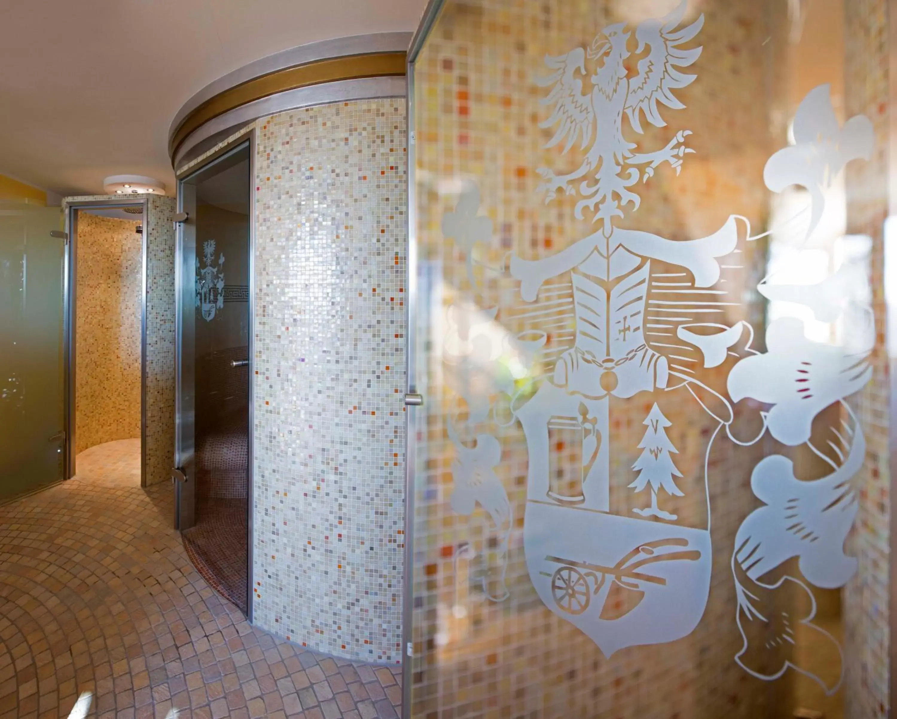 Decorative detail, Bathroom in Hotel Neuwirt