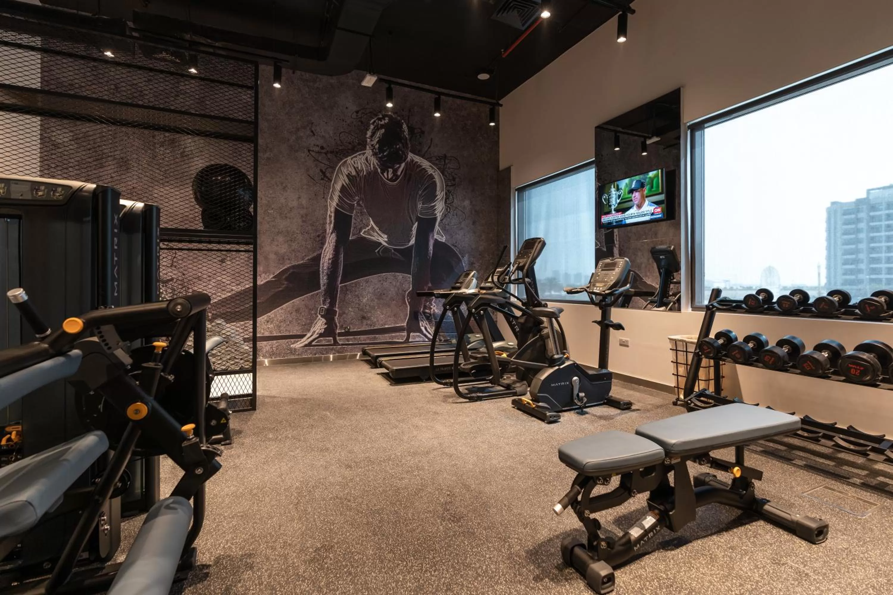 Fitness centre/facilities in Studio One Hotel
