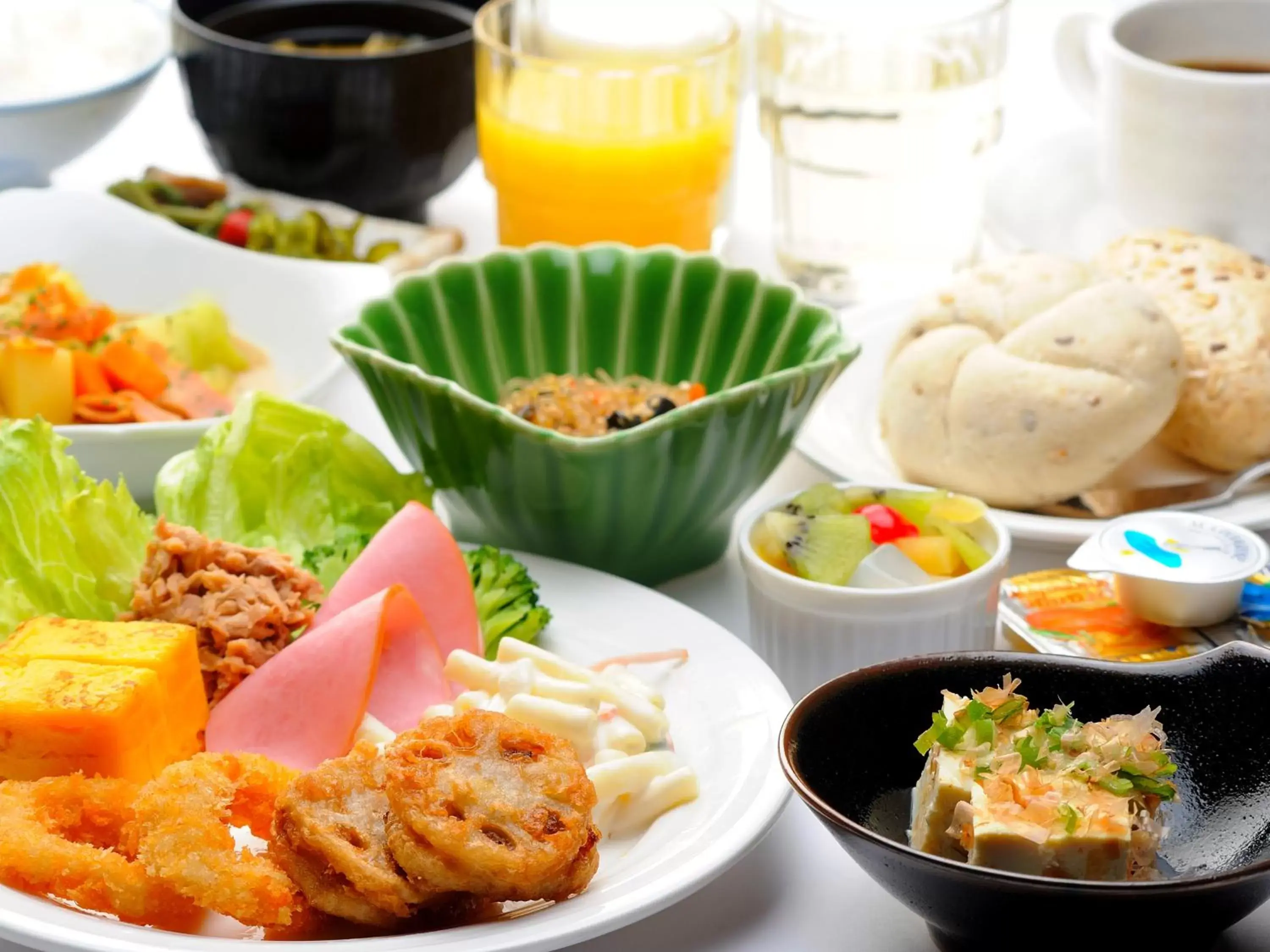 Breakfast, Food in Hotel Route-Inn Tokyo Asagaya
