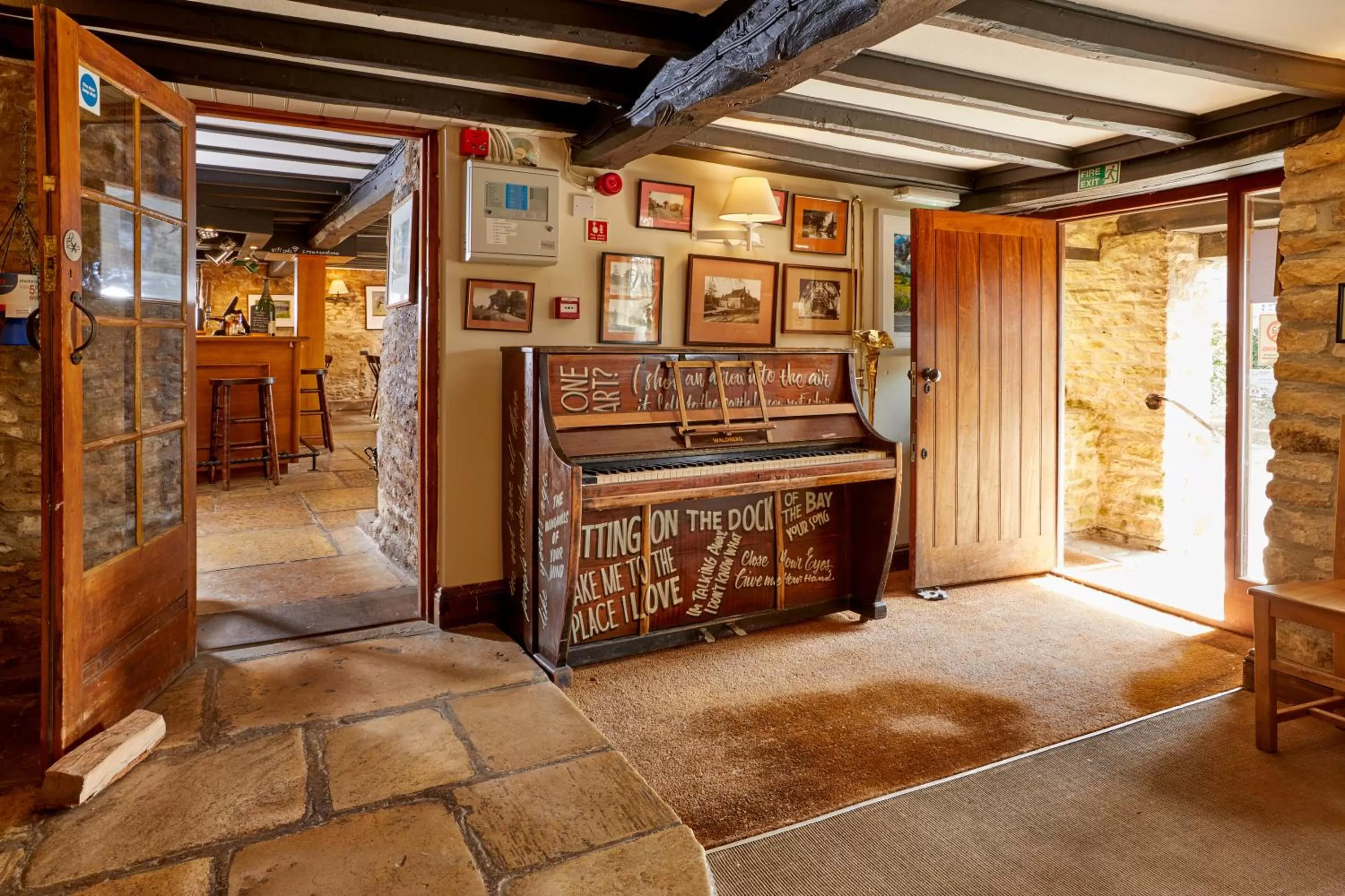 Lobby or reception in The Crown Inn, Church Enstone
