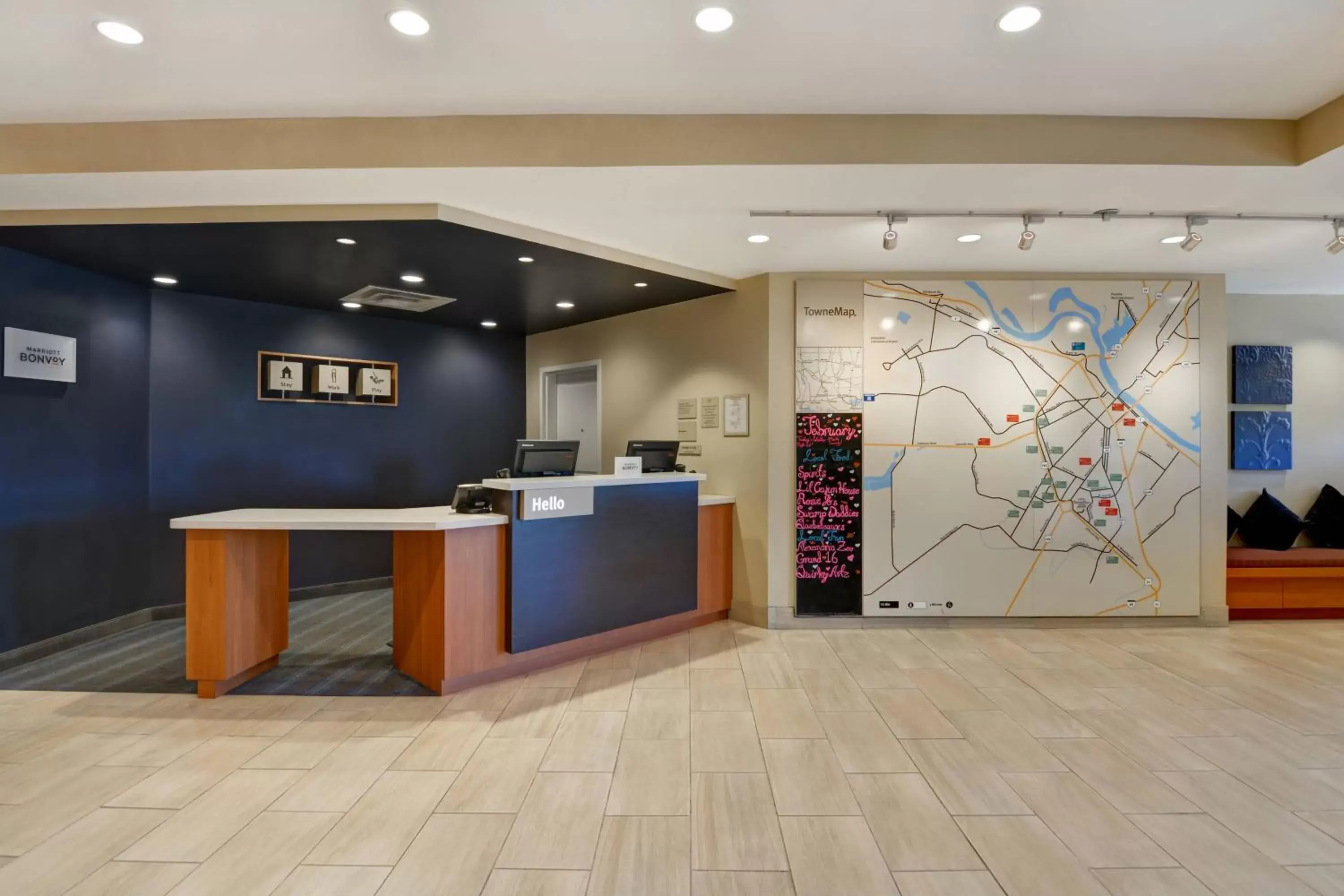 Location, Lobby/Reception in TownePlace Suites by Marriott Alexandria