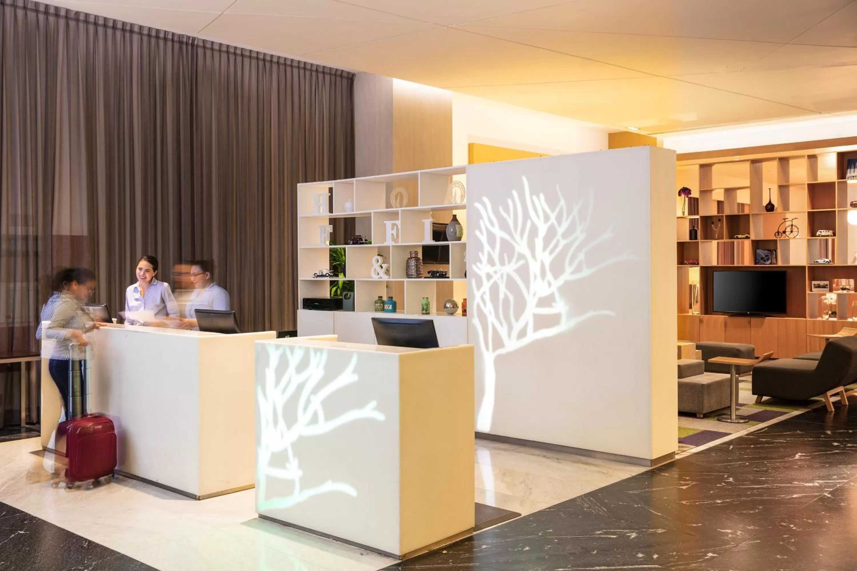 Lobby or reception in Fiesta Inn Cancun Las Americas