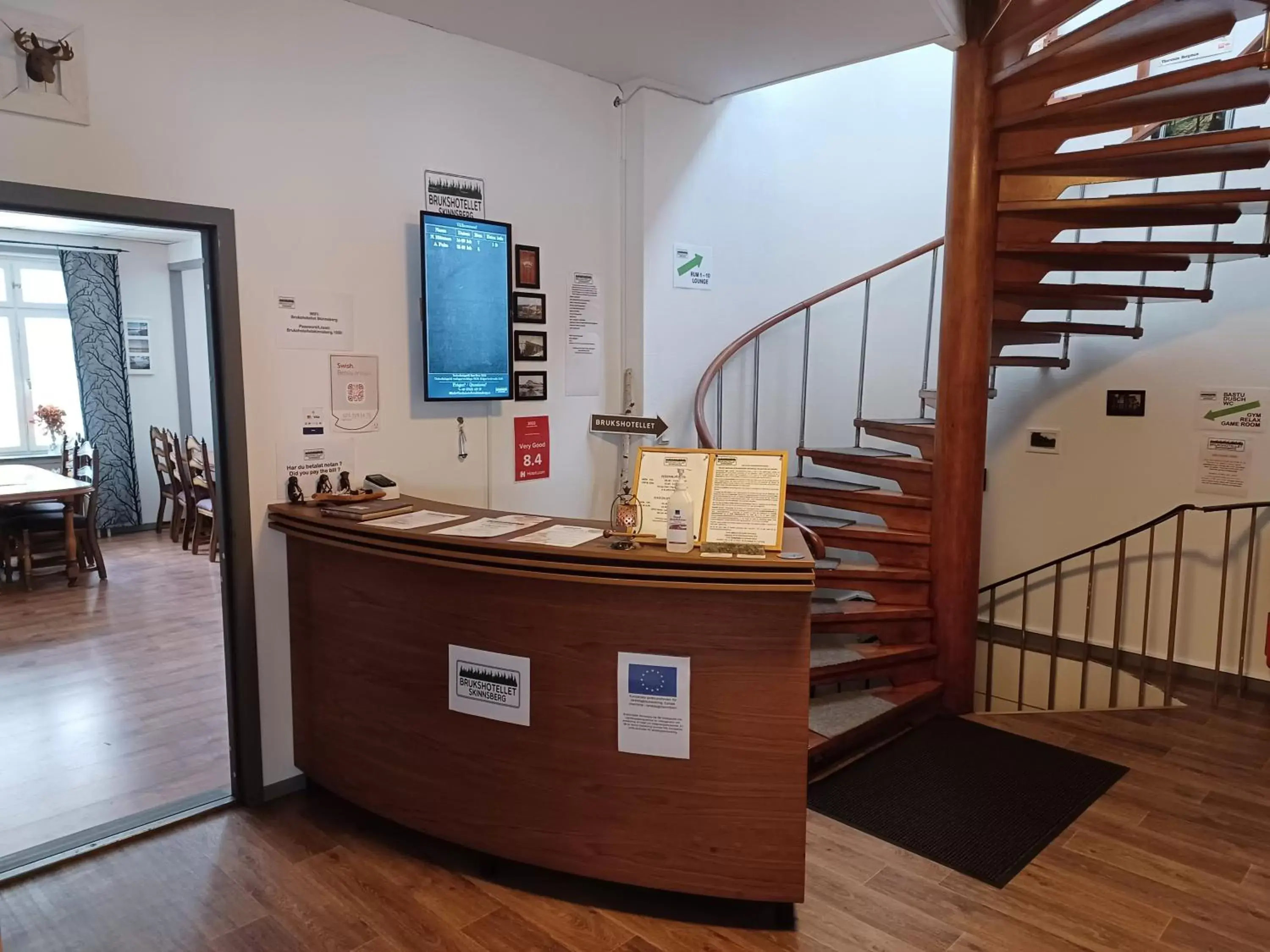 Lobby or reception in Brukshotellet Skinnsberg Lobby or reception in Brukshotellet Skinnsberg