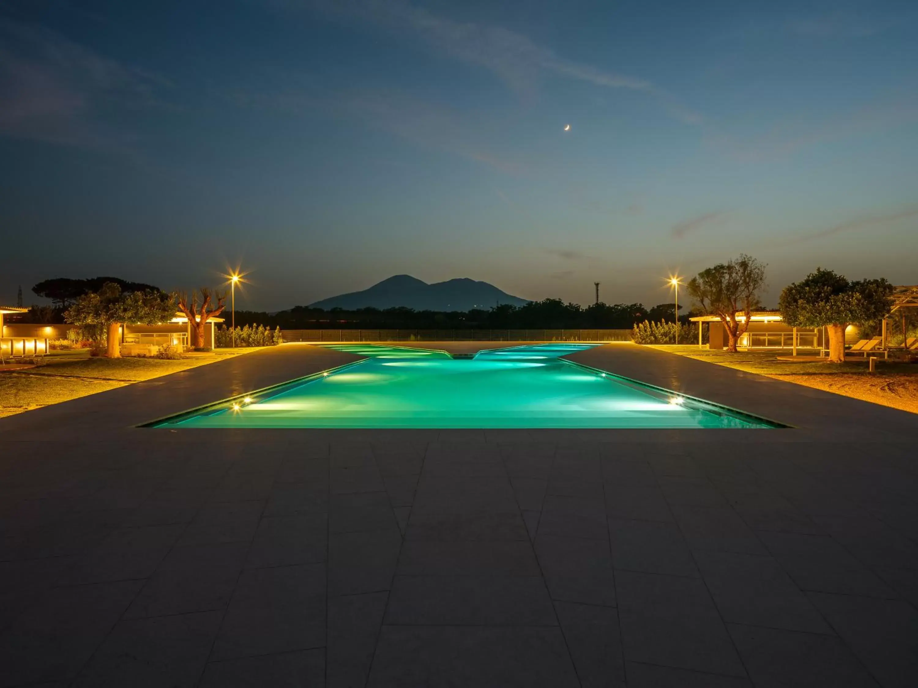 Night, Swimming Pool in Secret Garden