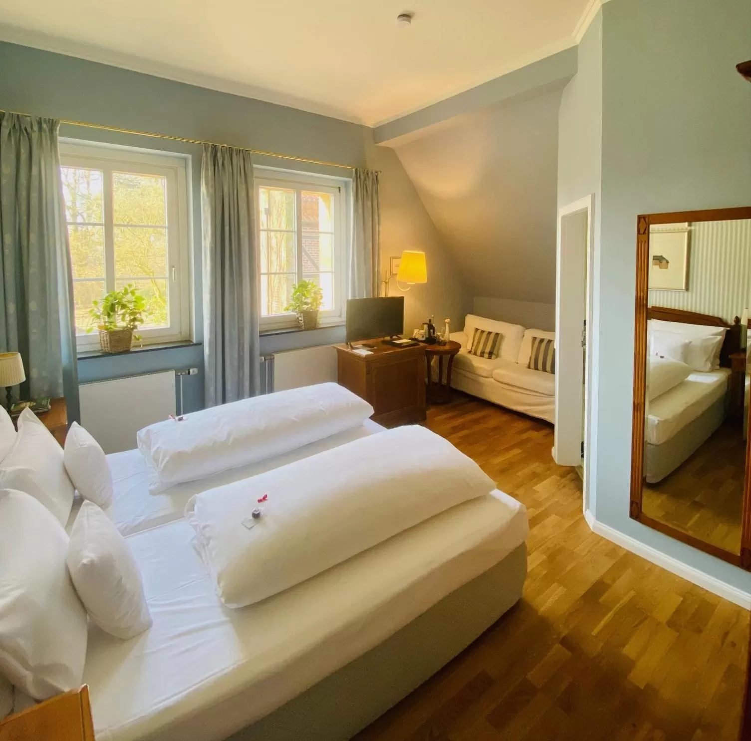 Photo of the whole room, Bed in Landhaus Eggert