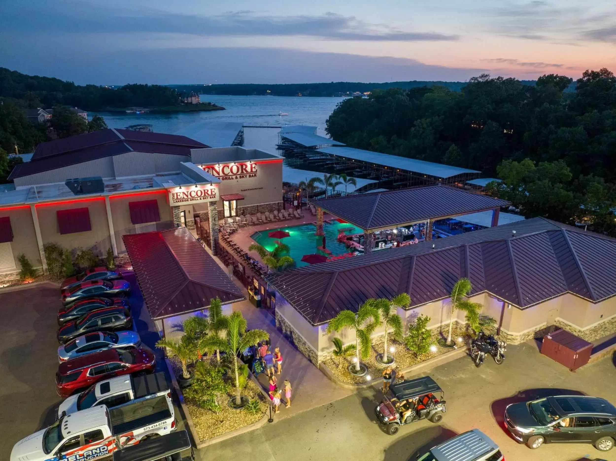 Pool view, Bird's-eye View in The Resort at Lake of the Ozarks