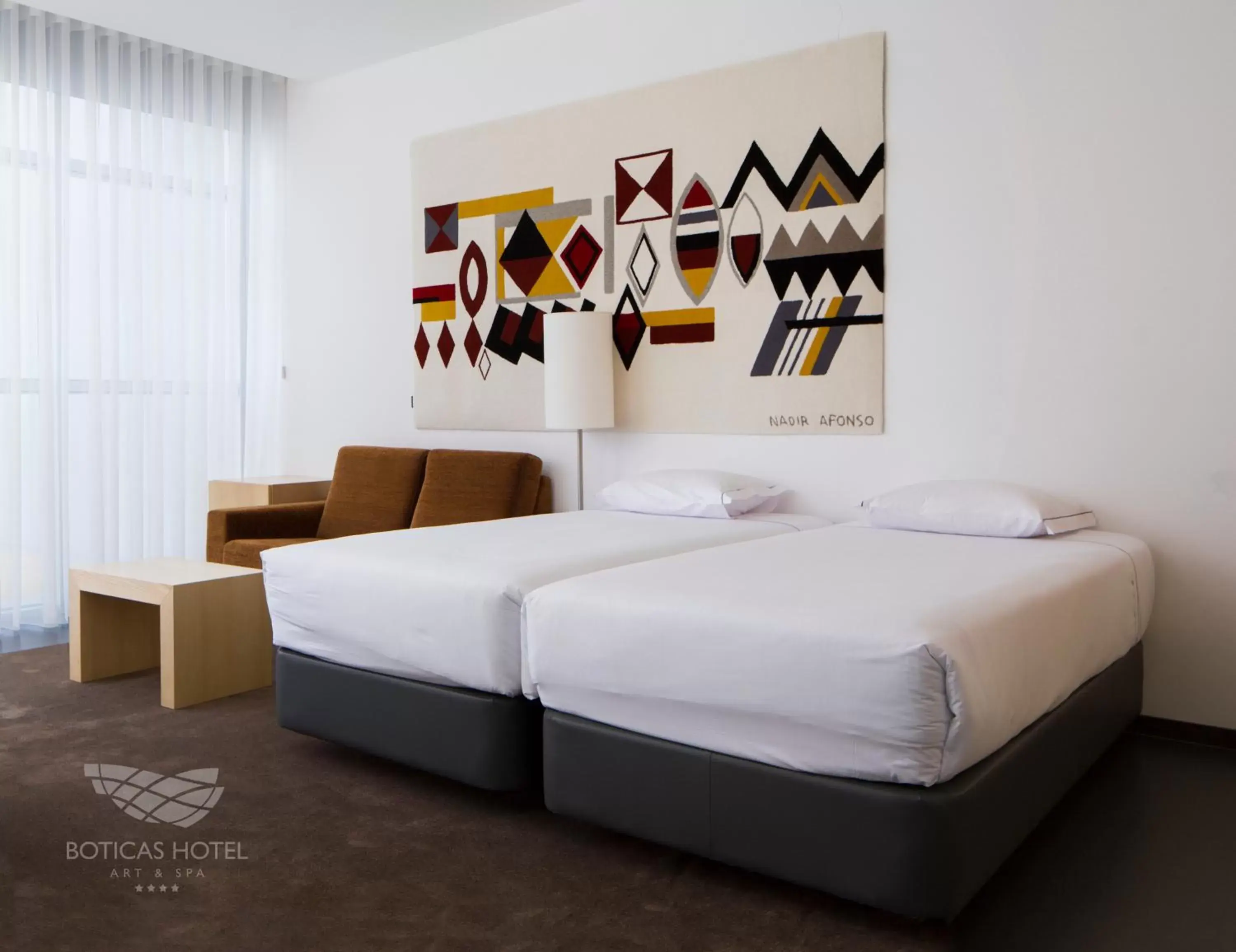 Bed in Boticas Hotel Art & SPA