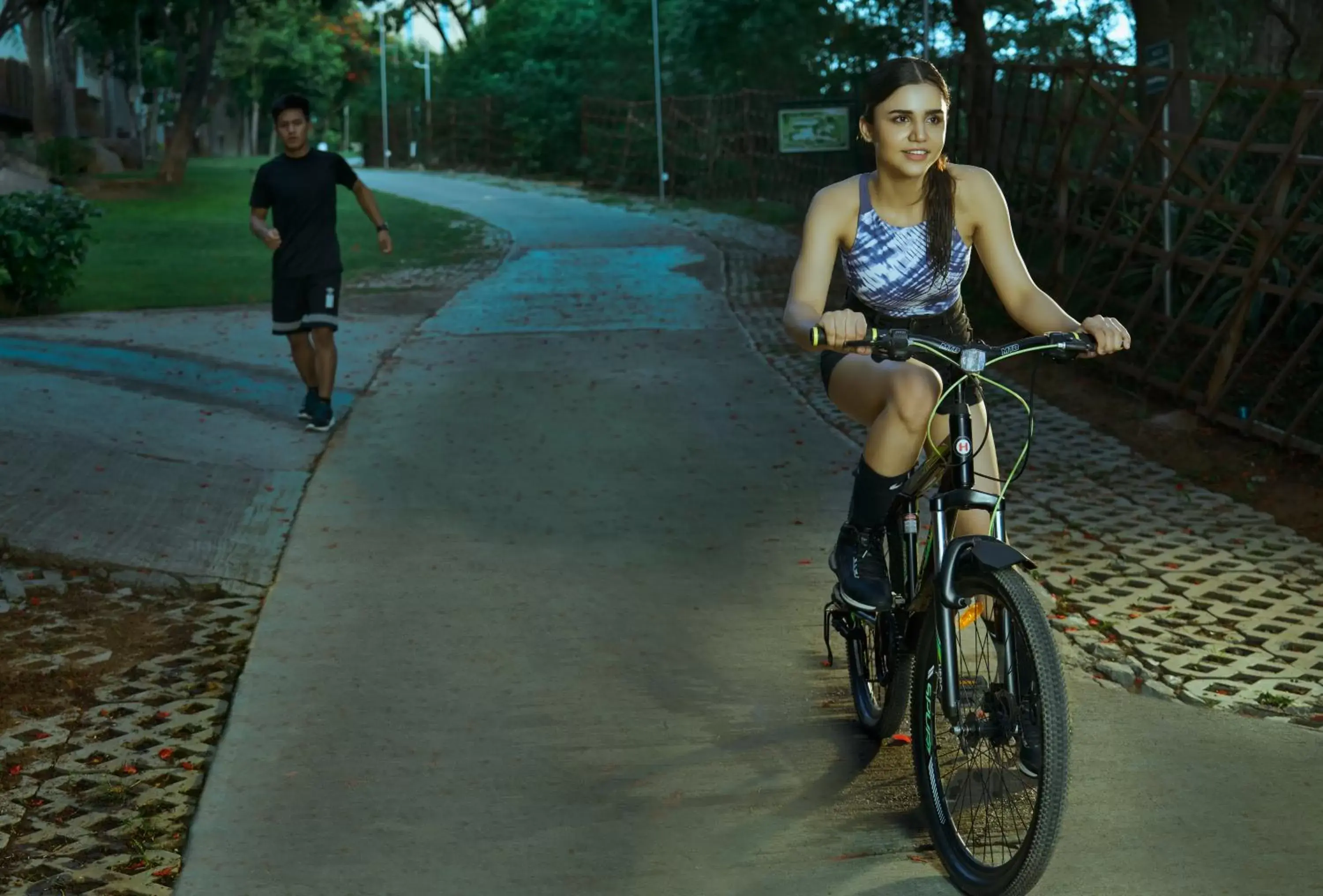 Cycling in Hyatt Hyderabad Gachibowli