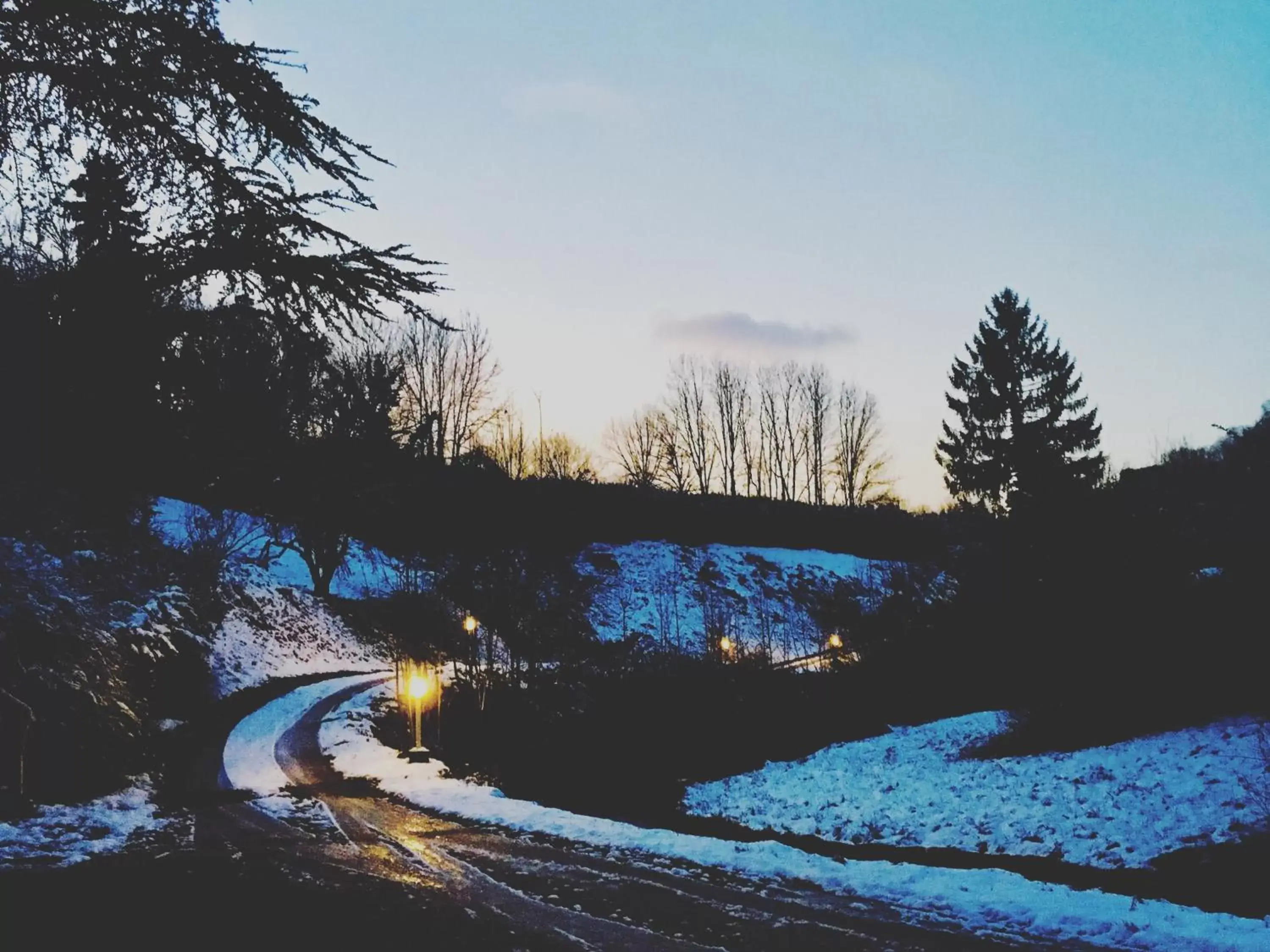 Property building, Winter in Domaine Du Moulin Vallée Heureuse